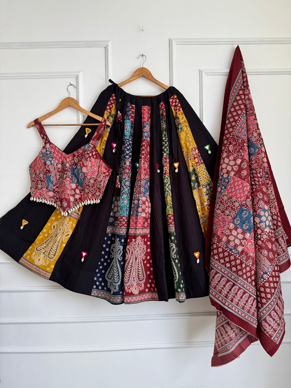 Ajrakh Cotton Lehenga Choli - view 5