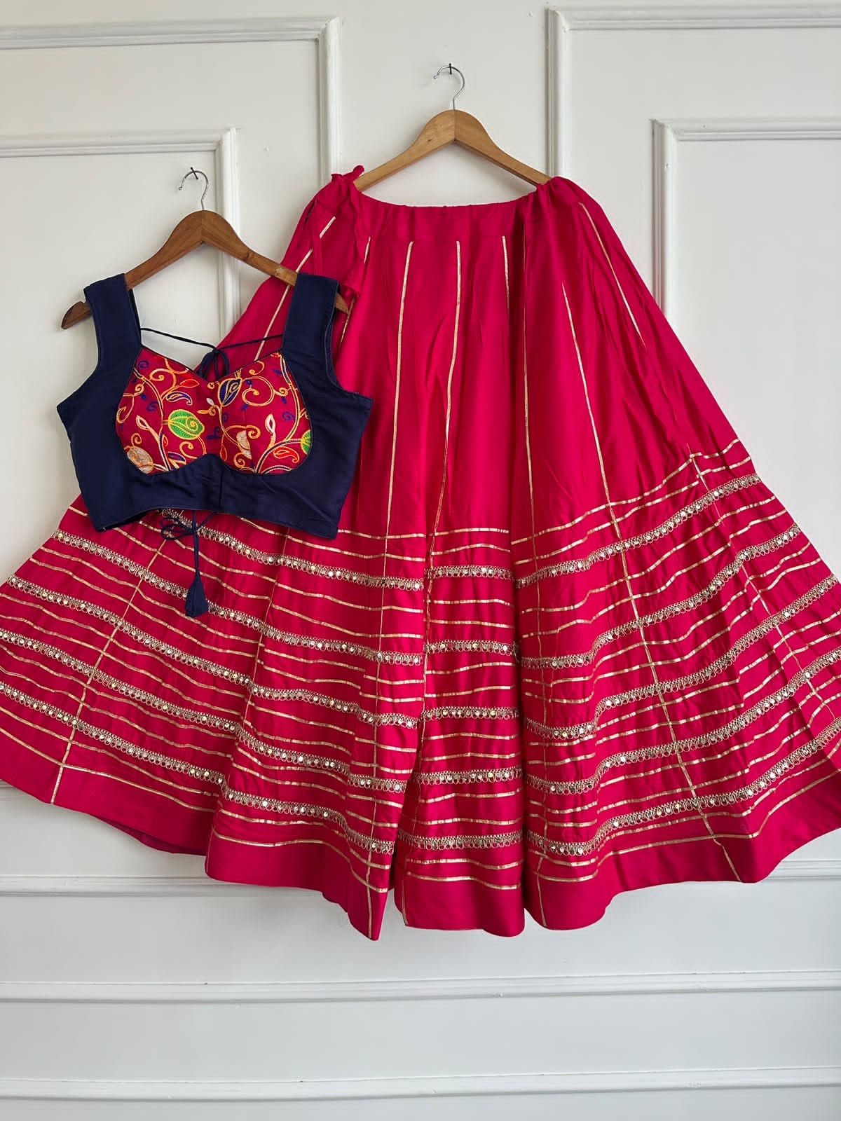 Chaniya Choli Golden Mirror Pure Rayon Silk Lehenga Choli - view 10