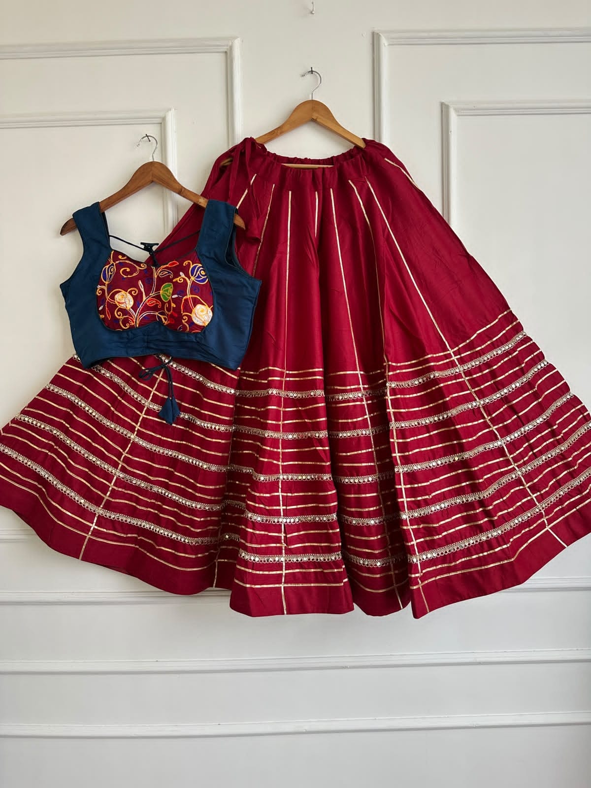 Chaniya Choli Golden Mirror Pure Rayon Silk Lehenga Choli - view 3