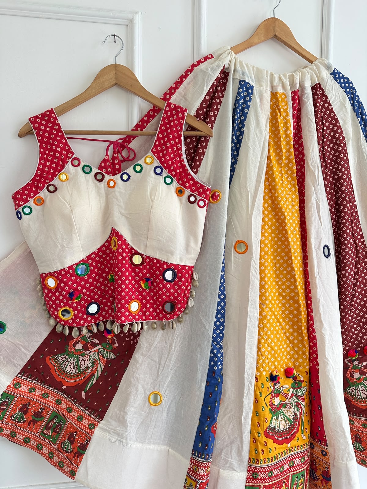Chaniyacholi Pure Ajrakh Cotton Lehenga Choli - view 3