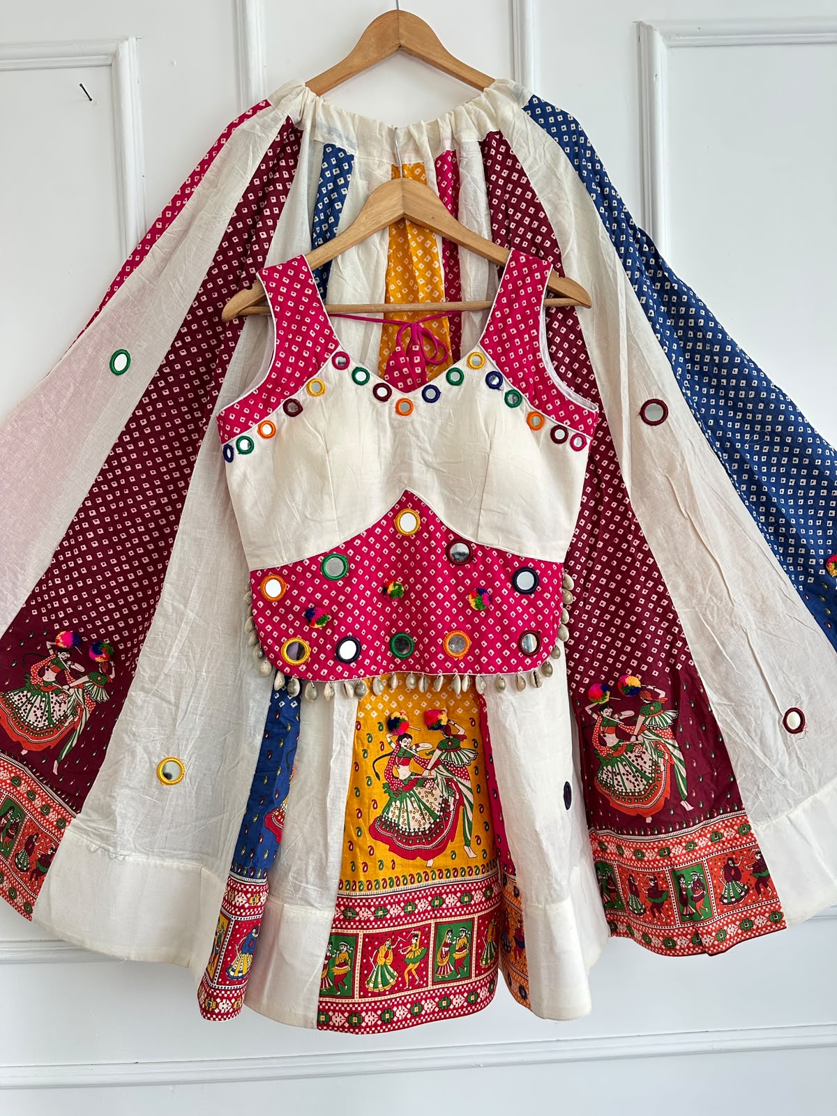 Chaniyacholi Pure Ajrakh Cotton Lehenga Choli - view 4