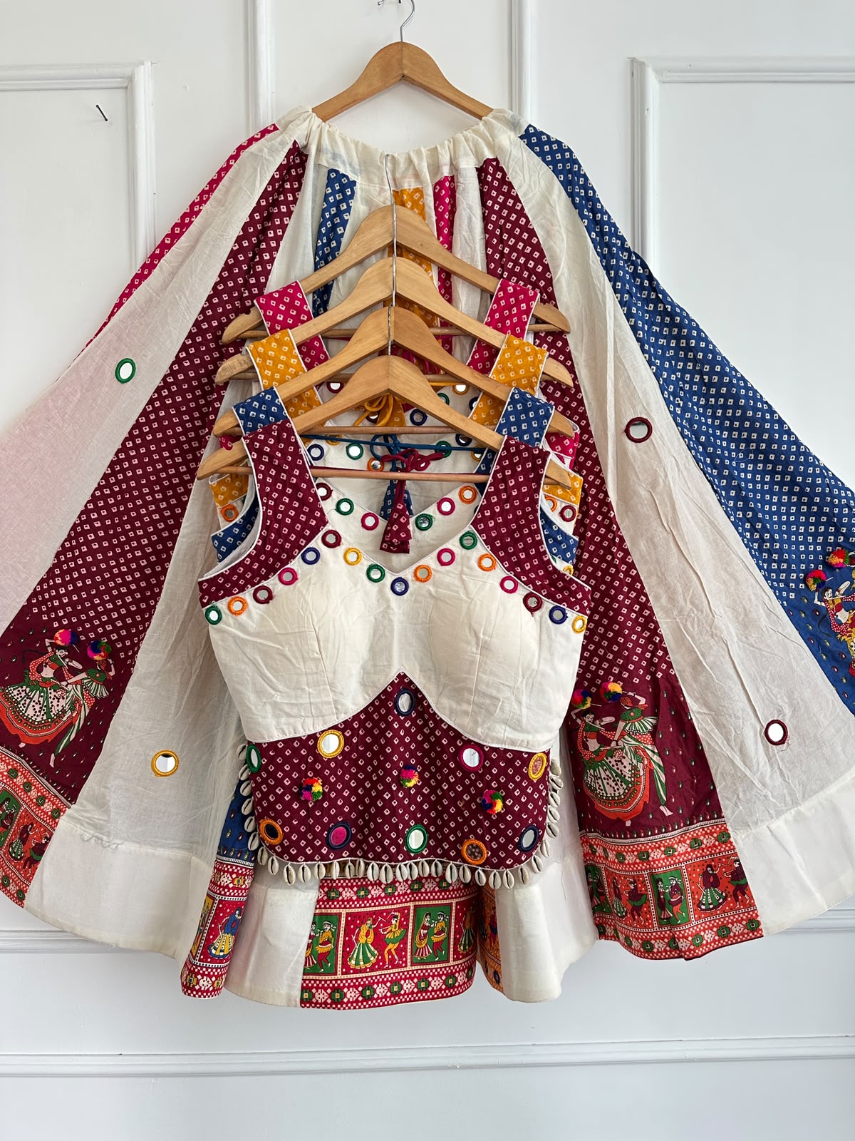 Chaniyacholi Pure Ajrakh Cotton Lehenga Choli - view 7