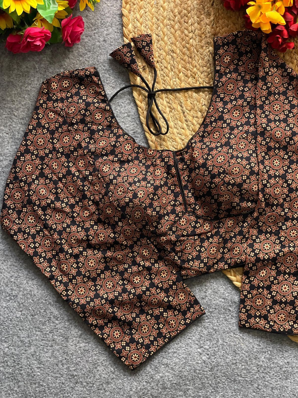 Design Number 2614 Ajrakh Cotton Galaxy Blouse - view 11
