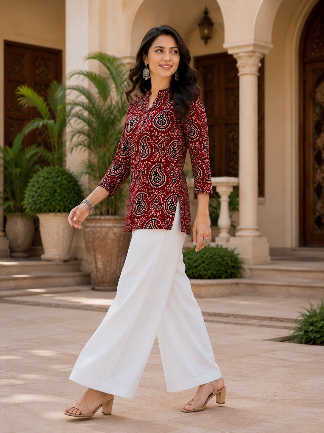 FVD Jalpari Rayon Slub Kurti Pant Set - view 8