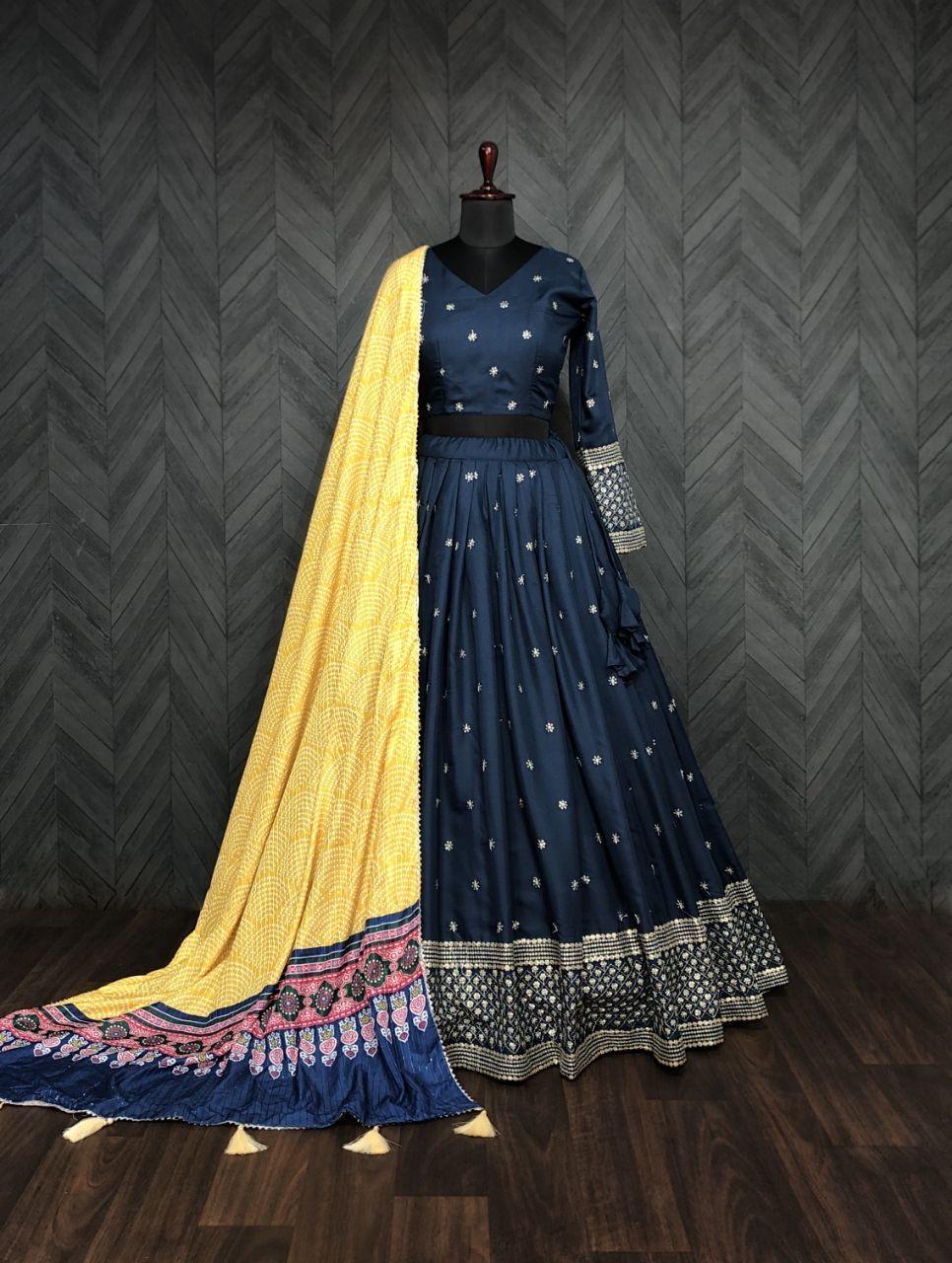 LW 7058 Black Mayra Silk Lehenga Choli - view 2