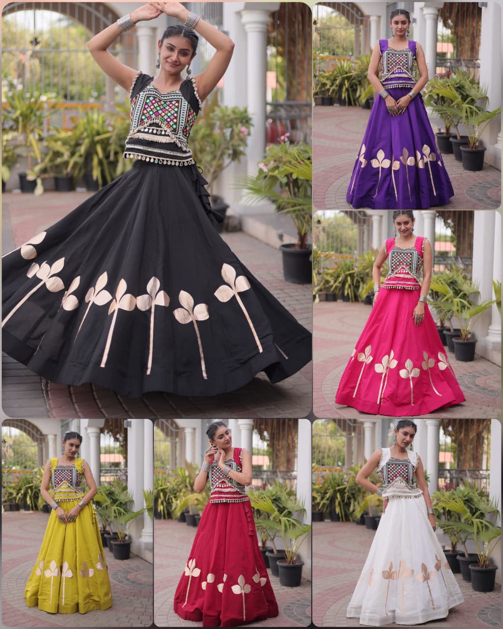 LW 7174 Maroon Roman Silk Lehenga Choli - view 7