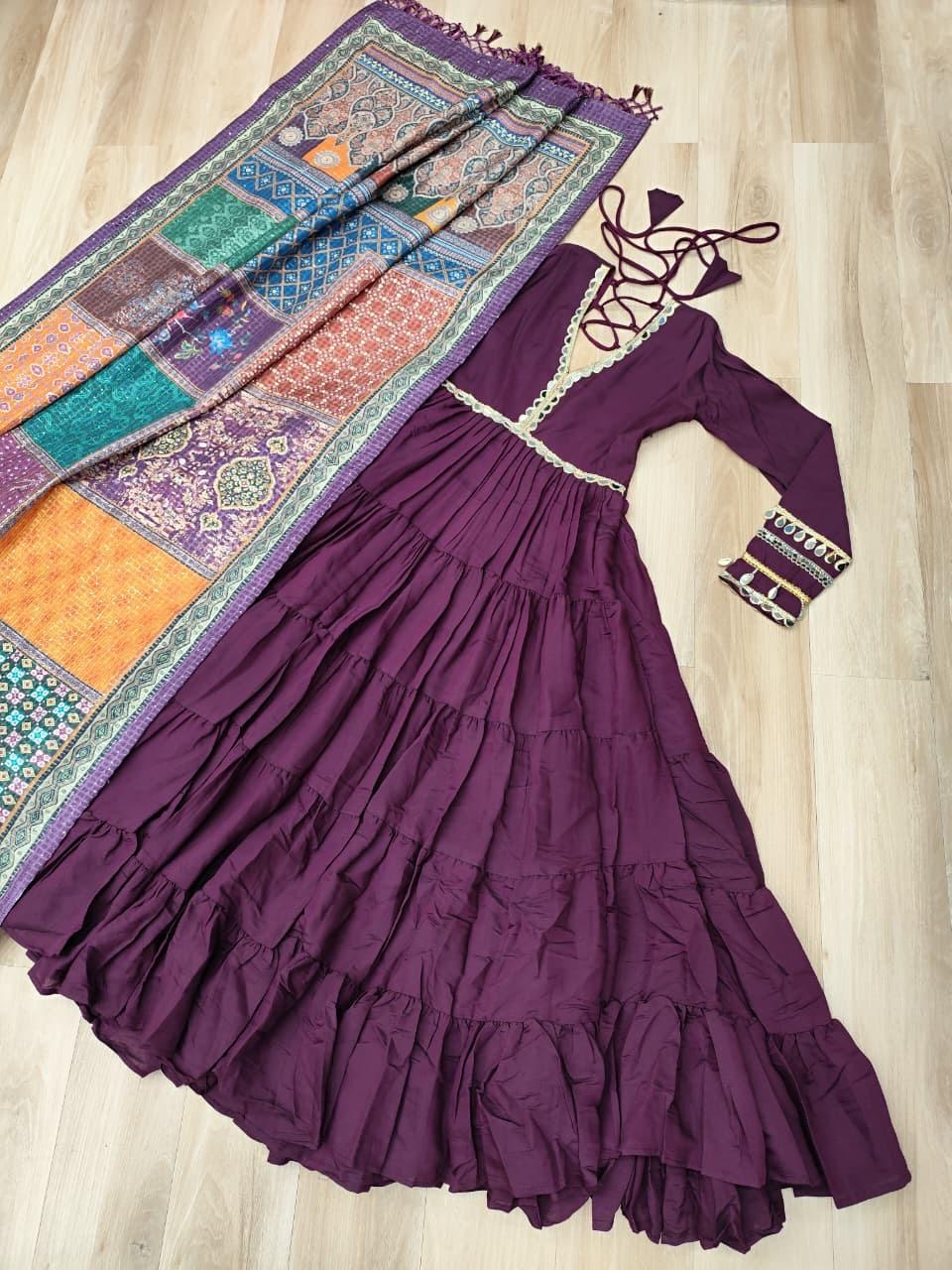 LW 9275 Wine Roman Fabrics Gown - view 6