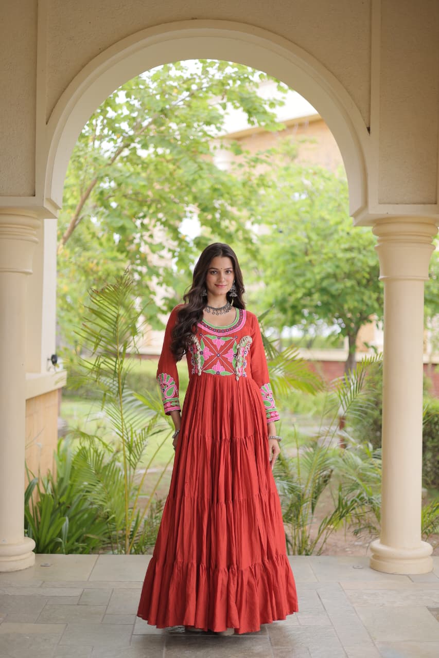 LW 9350 Purple Kora Cotton Gown - view 3