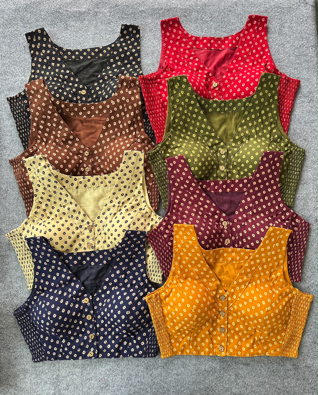 Multi Pure Ajrakh Cotton Blouse - view 9