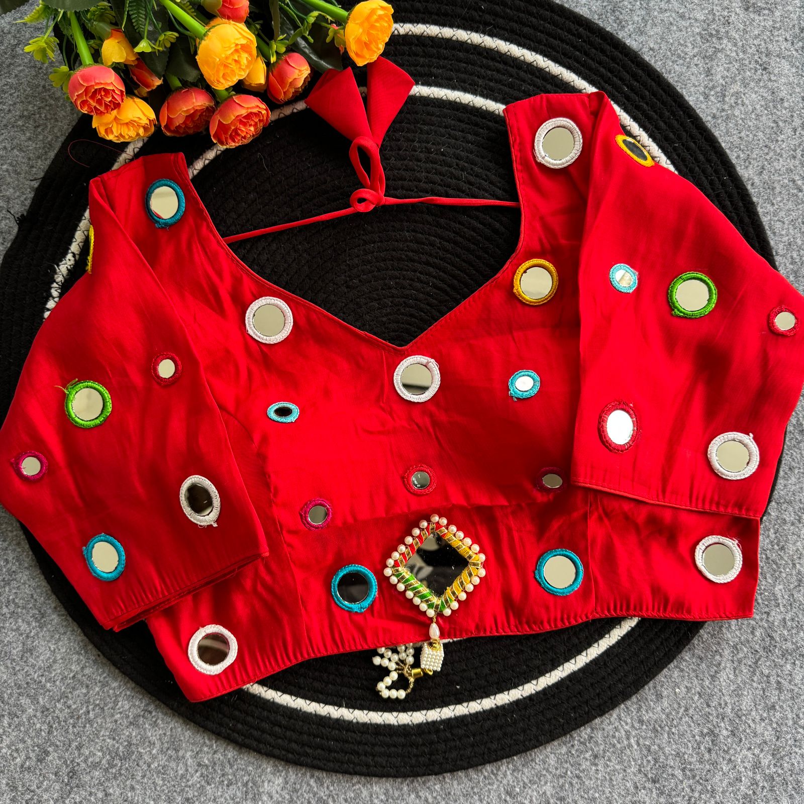 Ruhi Pure Roman Silk Lehenga Choli - view 10