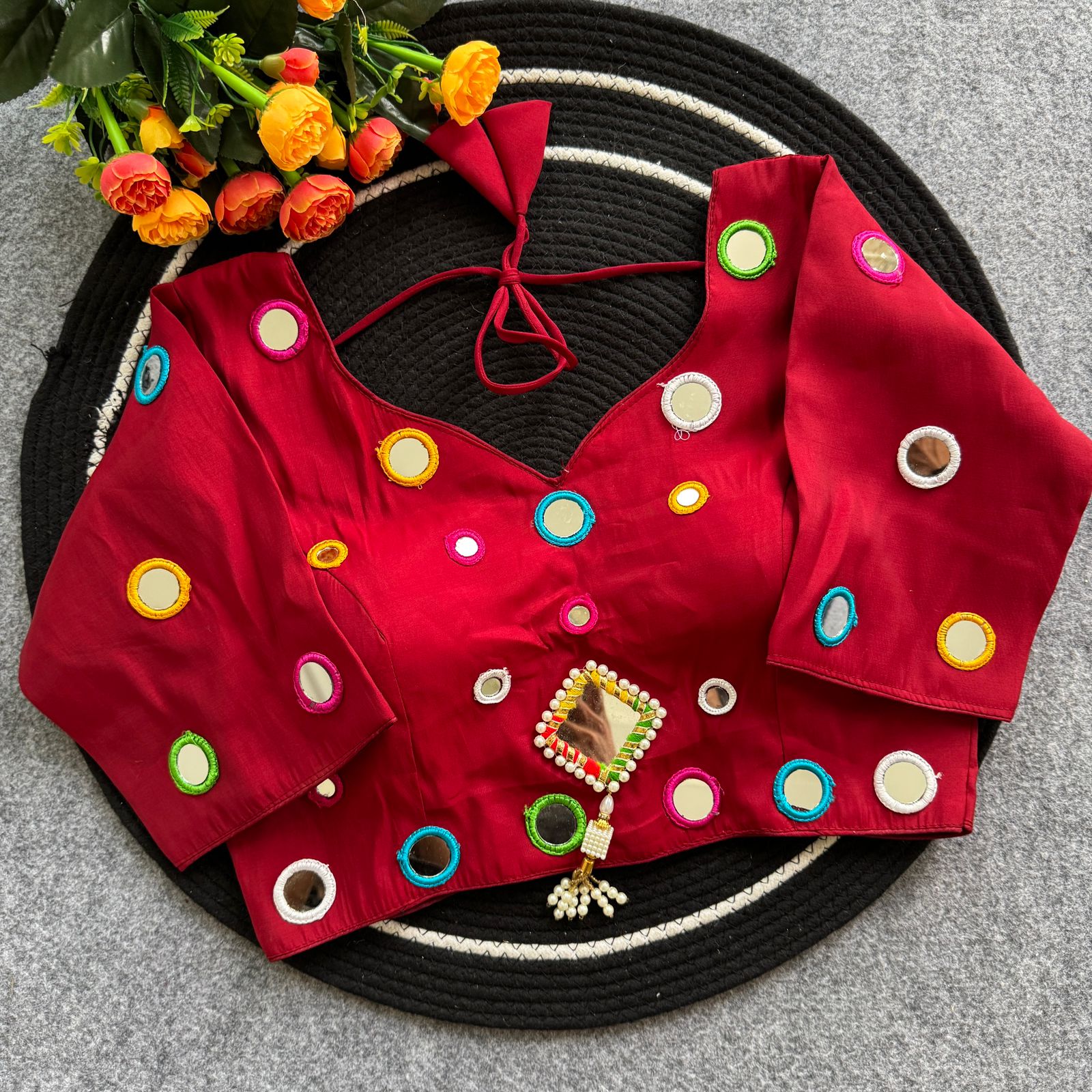 Ruhi Pure Roman Silk Lehenga Choli - view 5