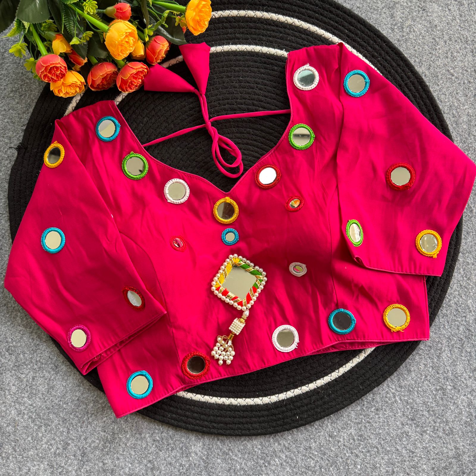 Ruhi Pure Roman Silk Lehenga Choli - view 6