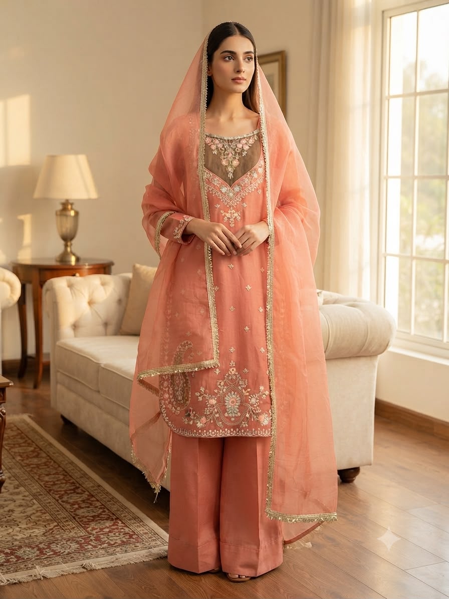SRK 5369 Nc Moss Readymade Dress - view 5