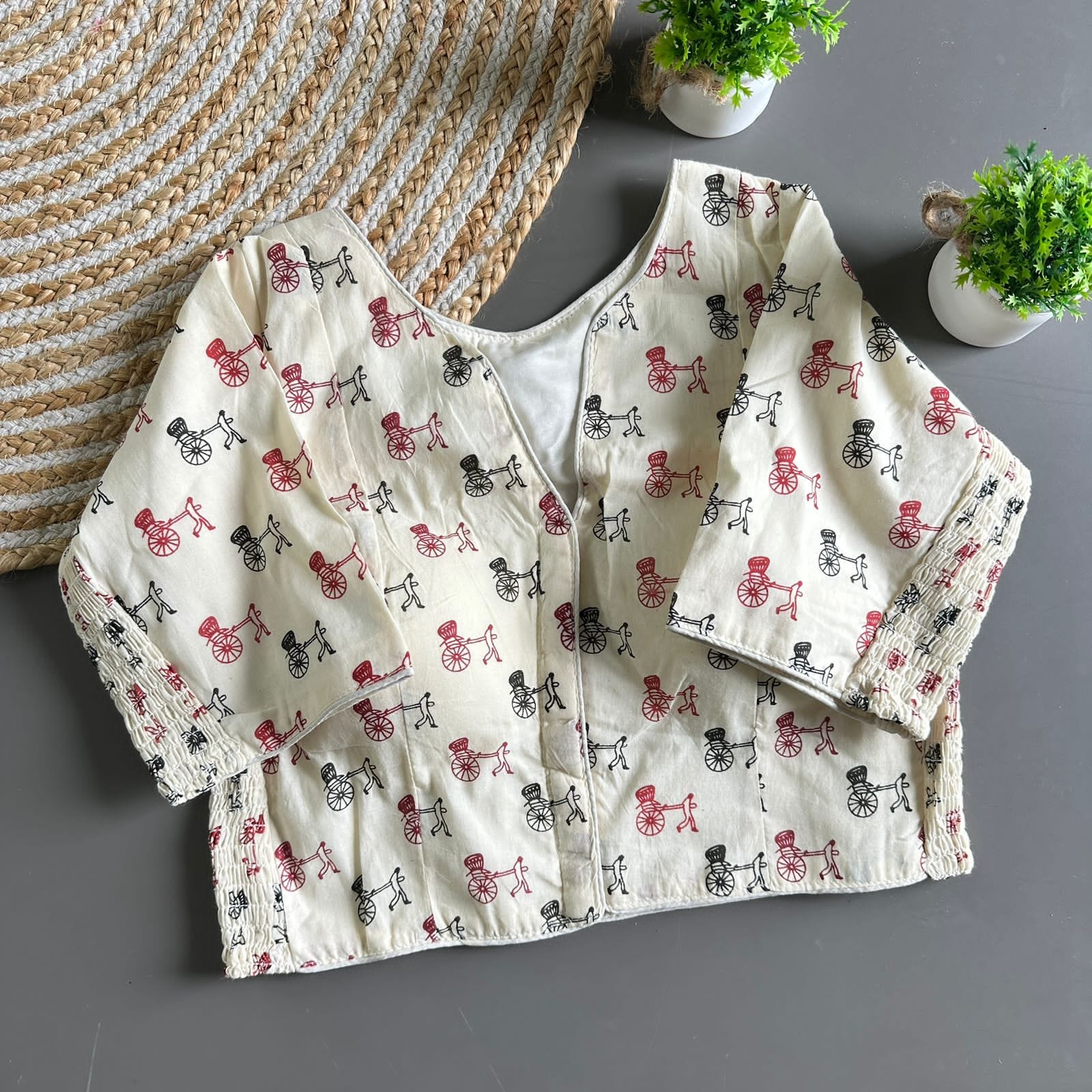Trading Cotton Pure Cotton Block Blouse