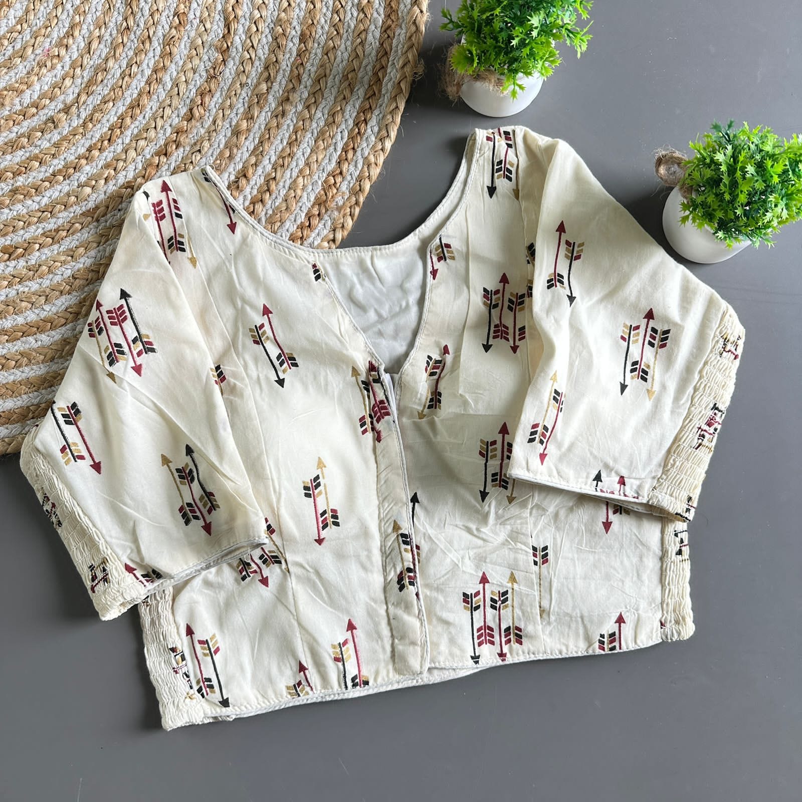 Trading Cotton Pure Cotton Block Blouse - view 11