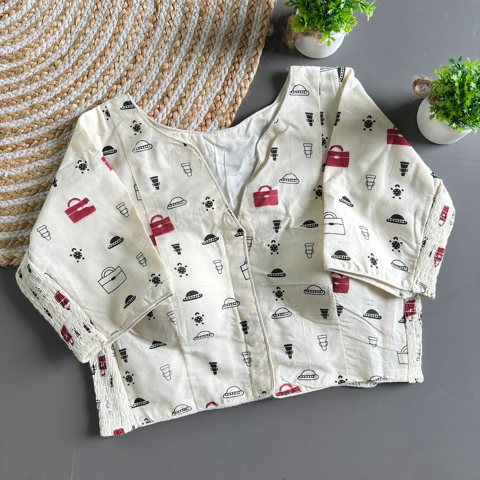 Trading Cotton Pure Cotton Block Blouse - view 4