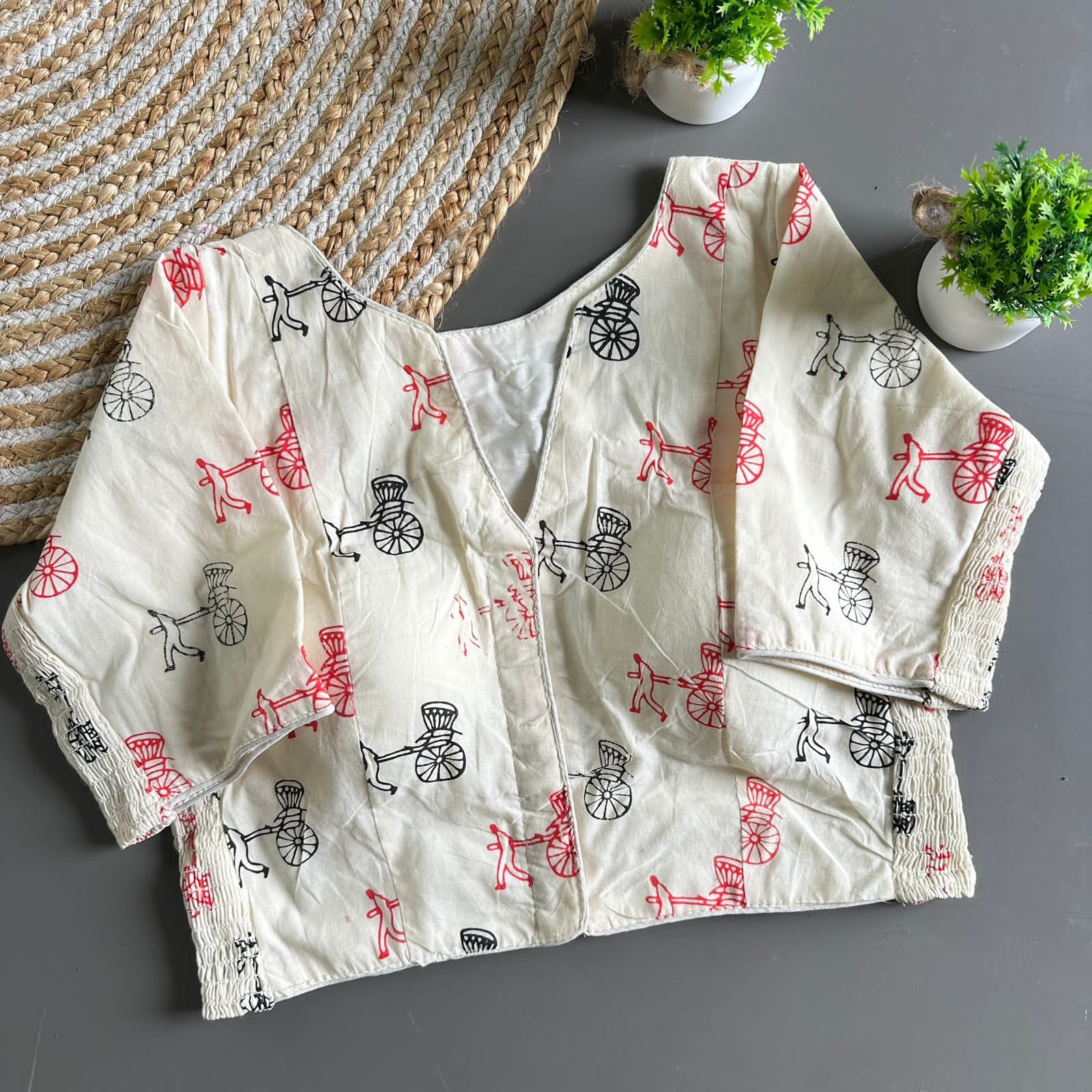 Trading Cotton Pure Cotton Block Blouse - view 6