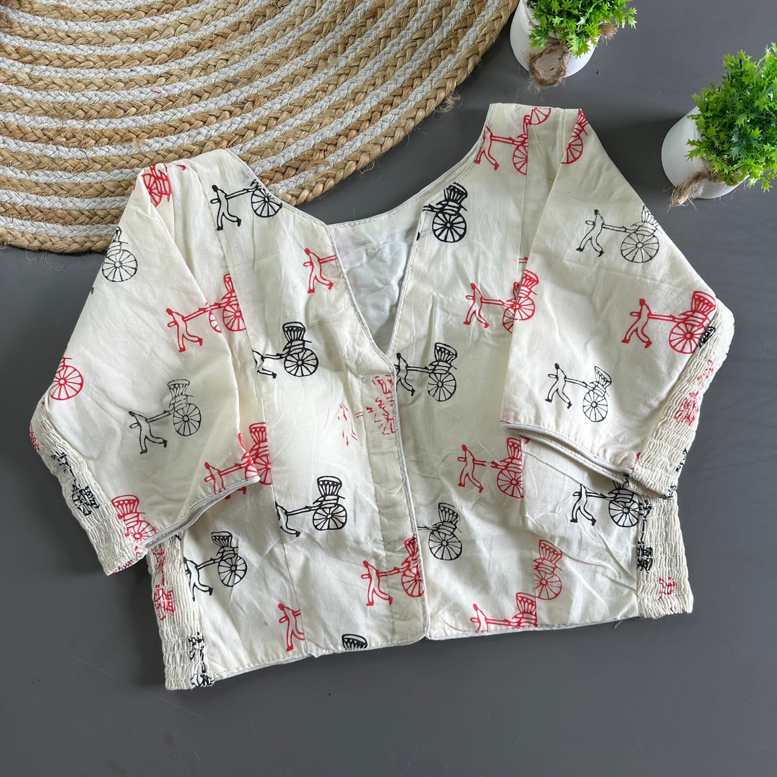 Trading Cotton Pure Cotton Block Blouse - view 7