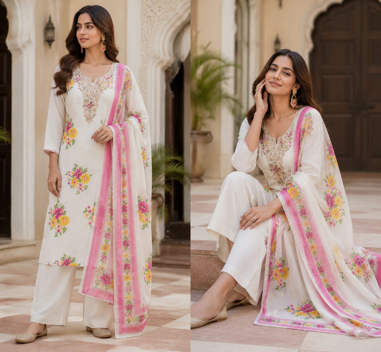 Twinkle Linen Cotton Dress Materials
