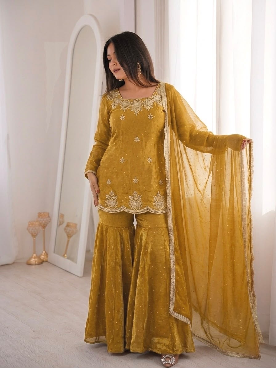 ZSR 3166 Fendy Silk Readymade Dress - view 2