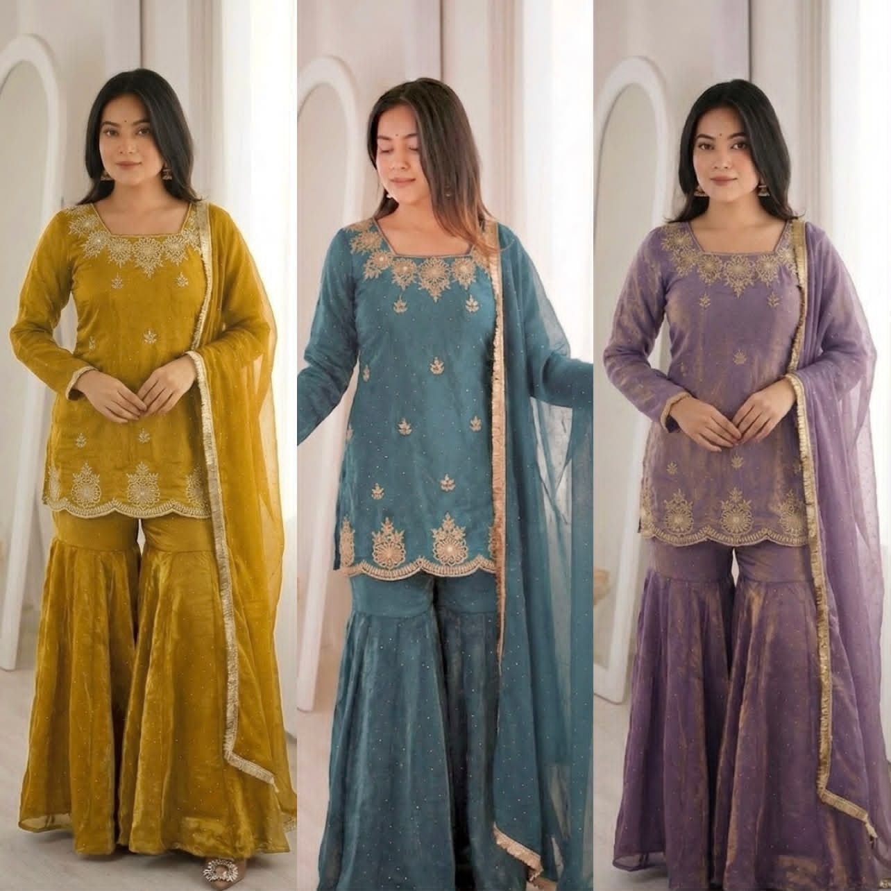 ZSR 3166 Fendy Silk Readymade Dress - view 4
