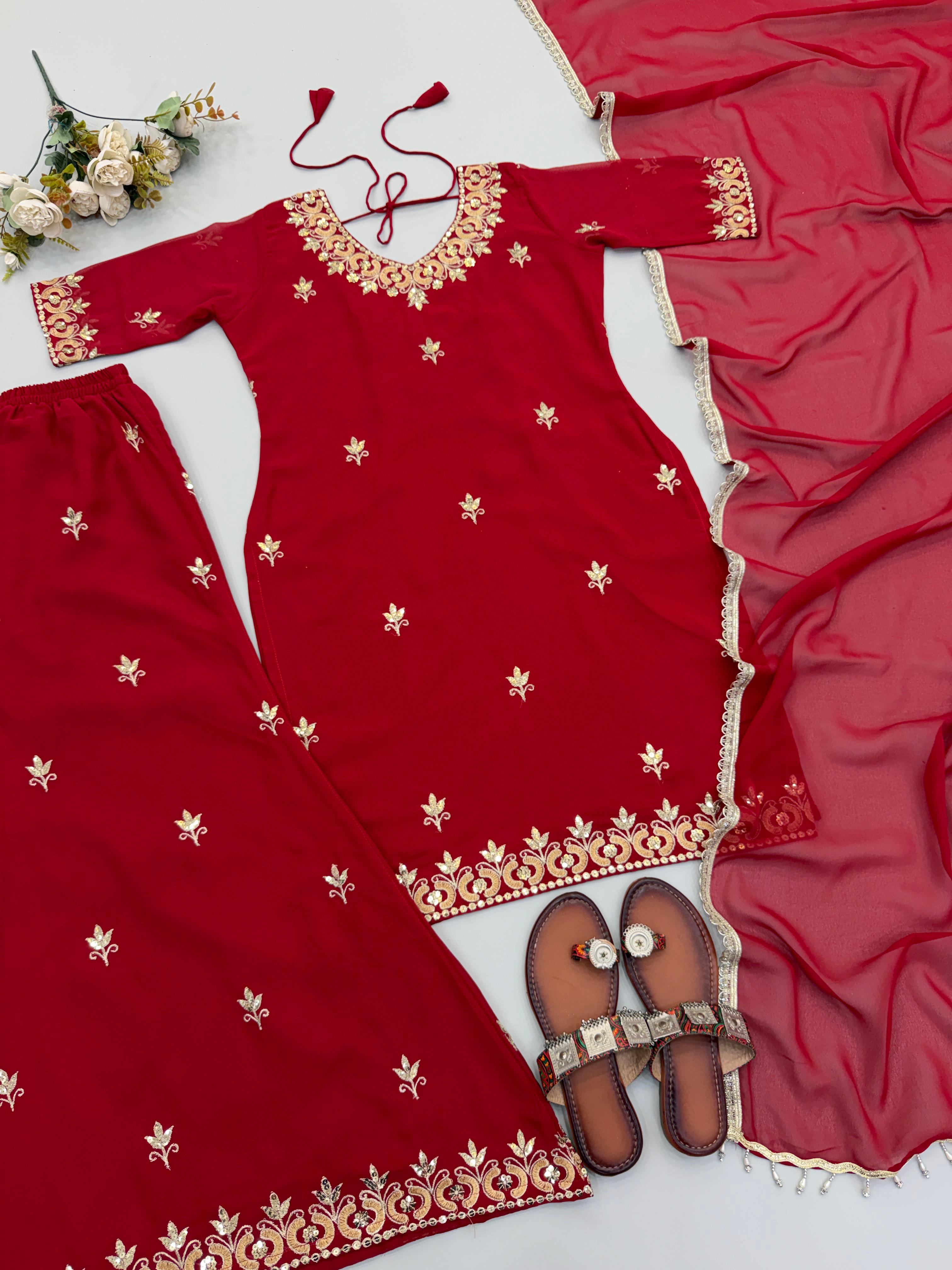 ZSR 3174 Fox Georgette Readymade Dress - view 2