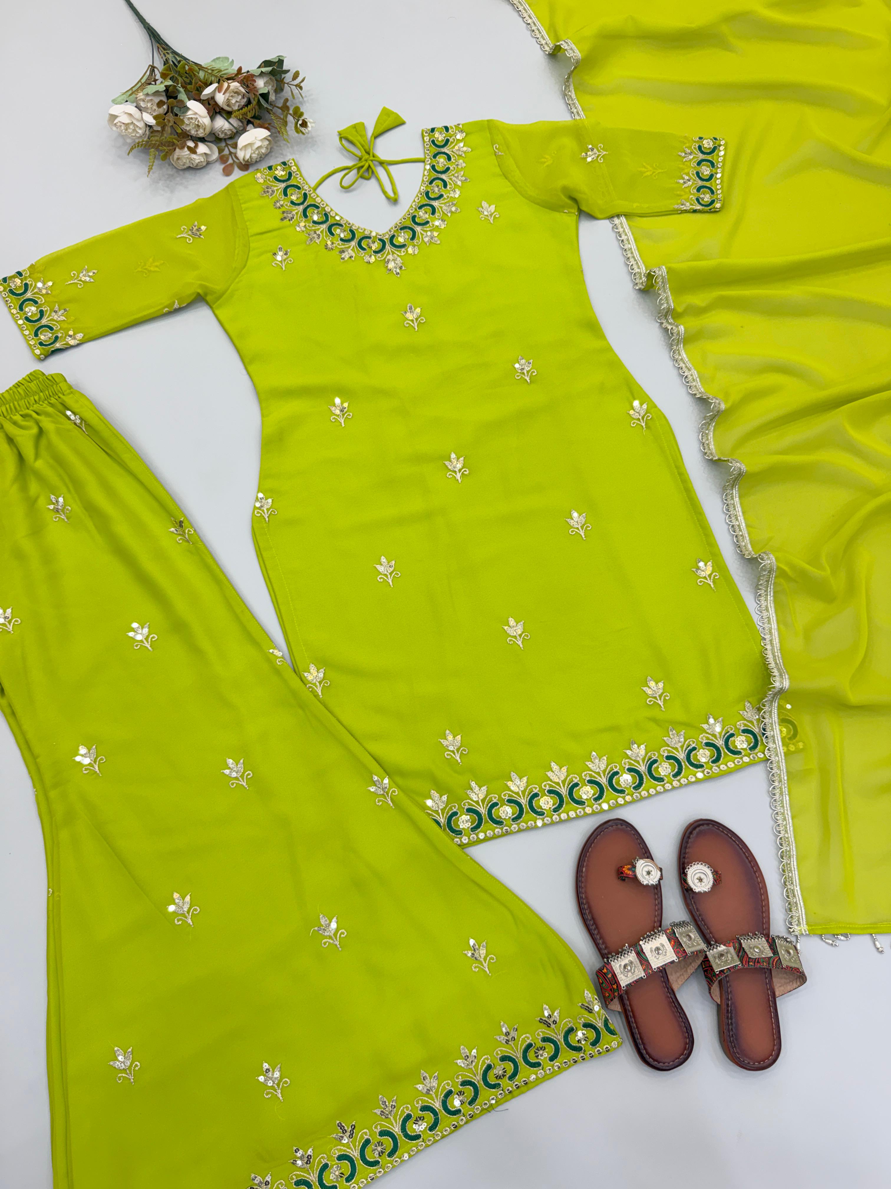 ZSR 3174 Fox Georgette Readymade Dress - view 4