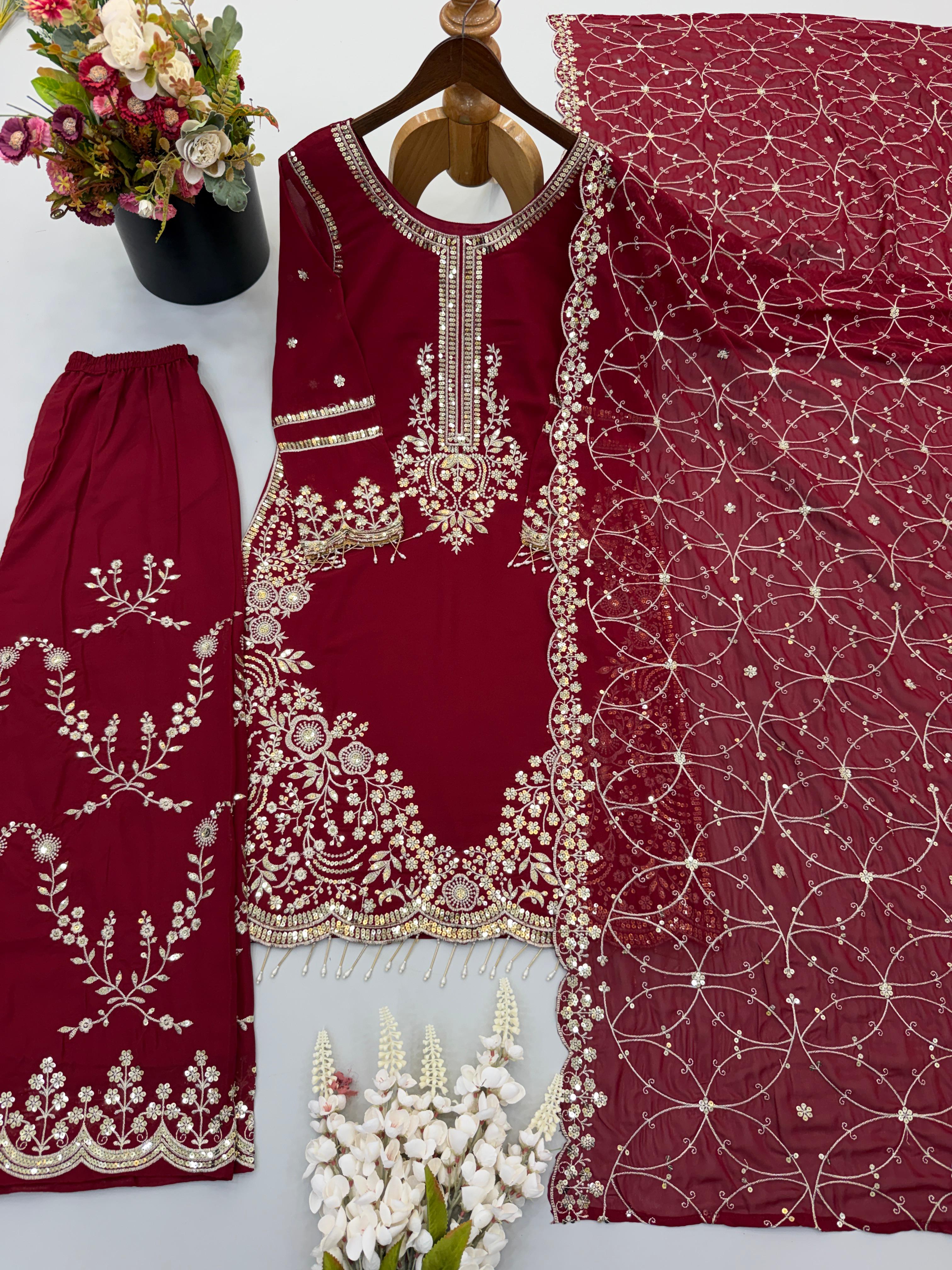 ZSR 3187 Fox Georgette Readymade Dress