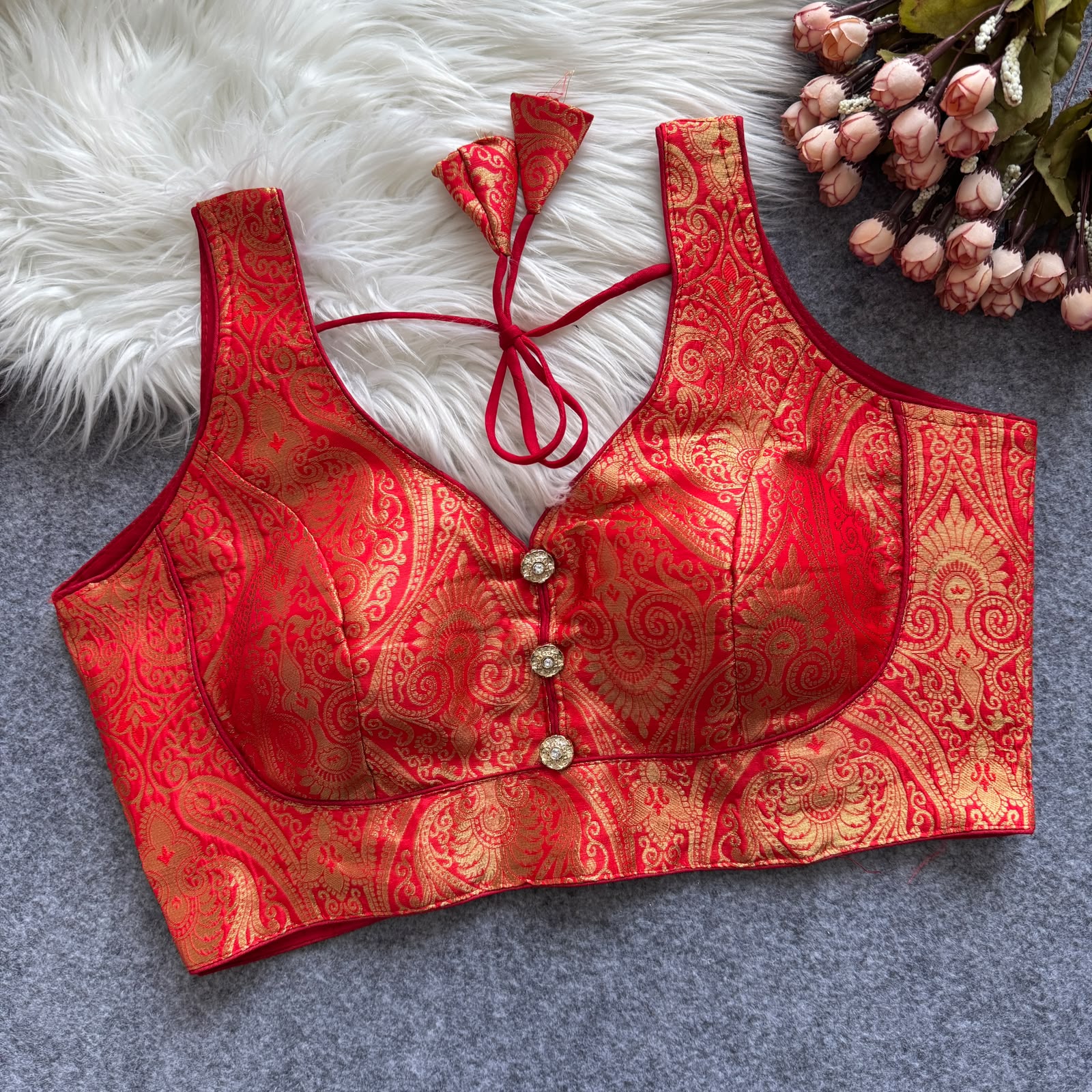 Bollywood Pure Banarasi Silk Blouse - view 12