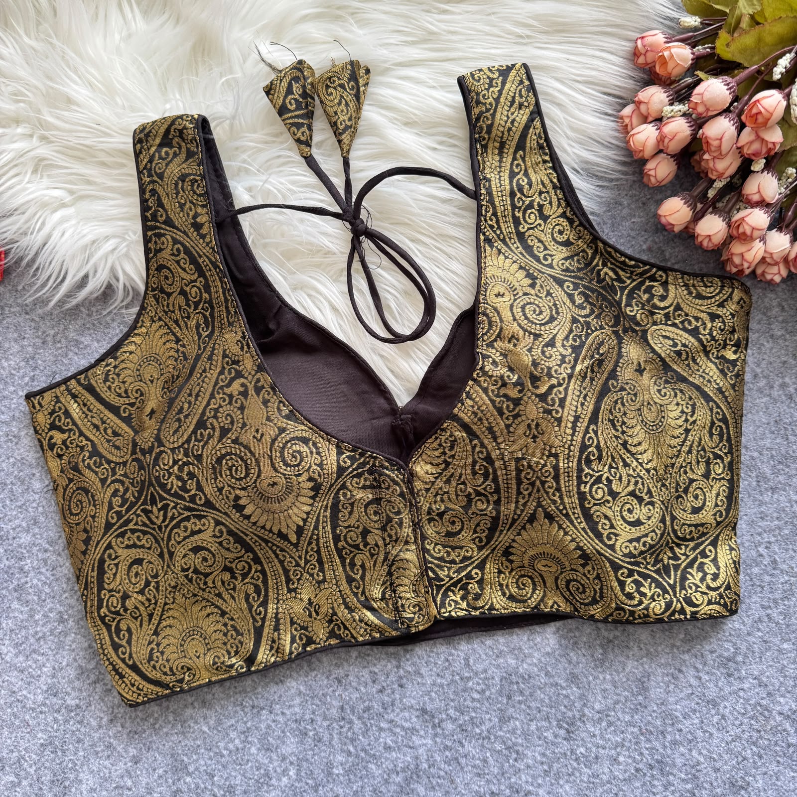 Bollywood Pure Banarasi Silk Blouse - view 13