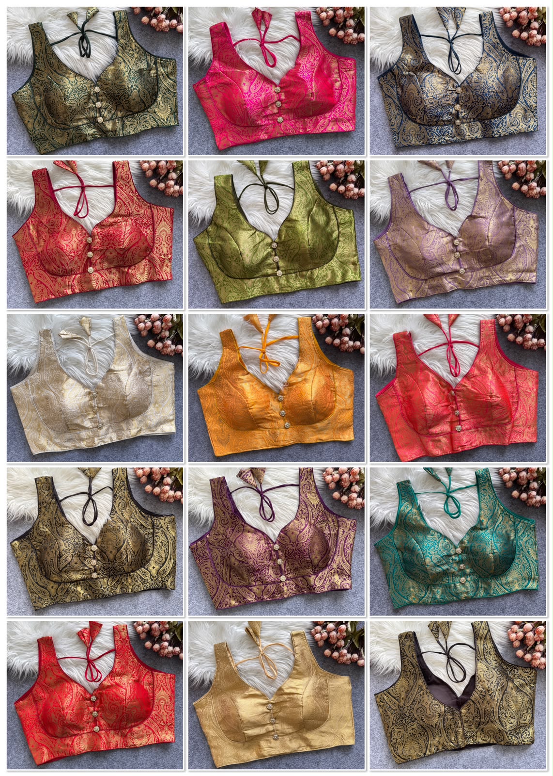 Bollywood Pure Banarasi Silk Blouse - view 7