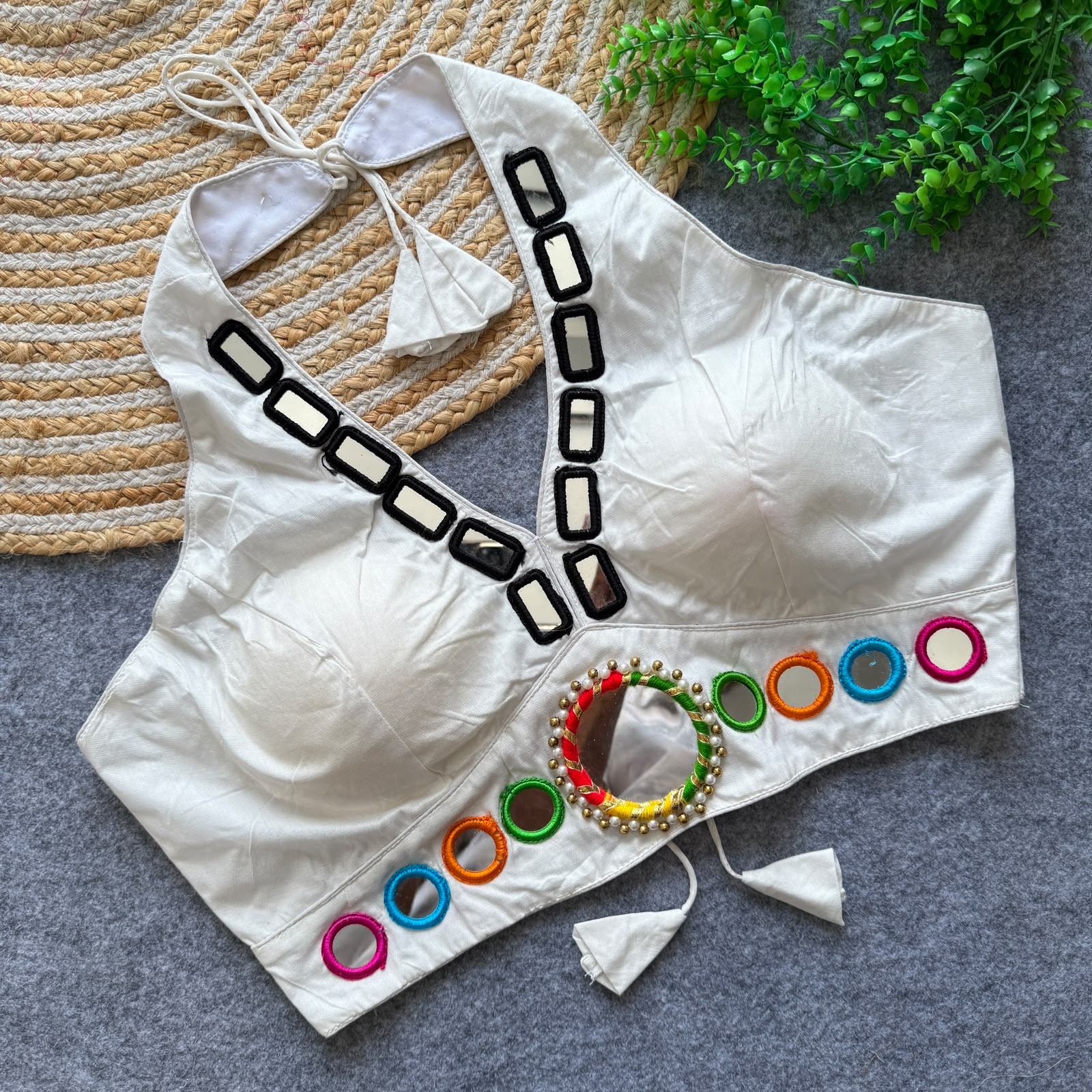 Collor Neck Blouses Pure Cotton - view 9