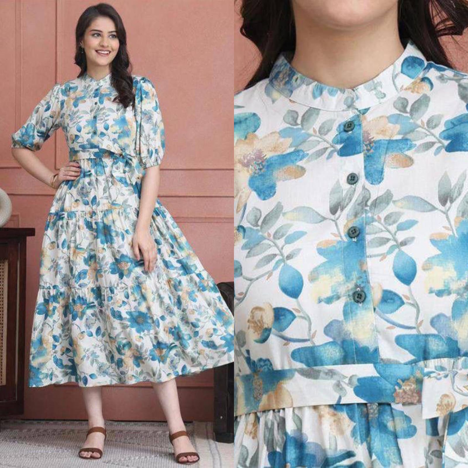 FVD Chandramukhi Yellow Rayon Kurtis - view 4