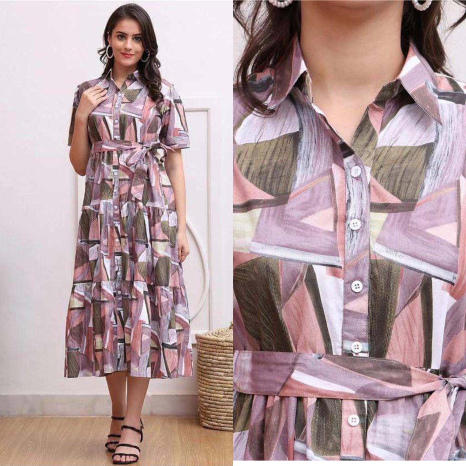 FVD Chandramukhi Yellow Rayon Kurtis - view 5