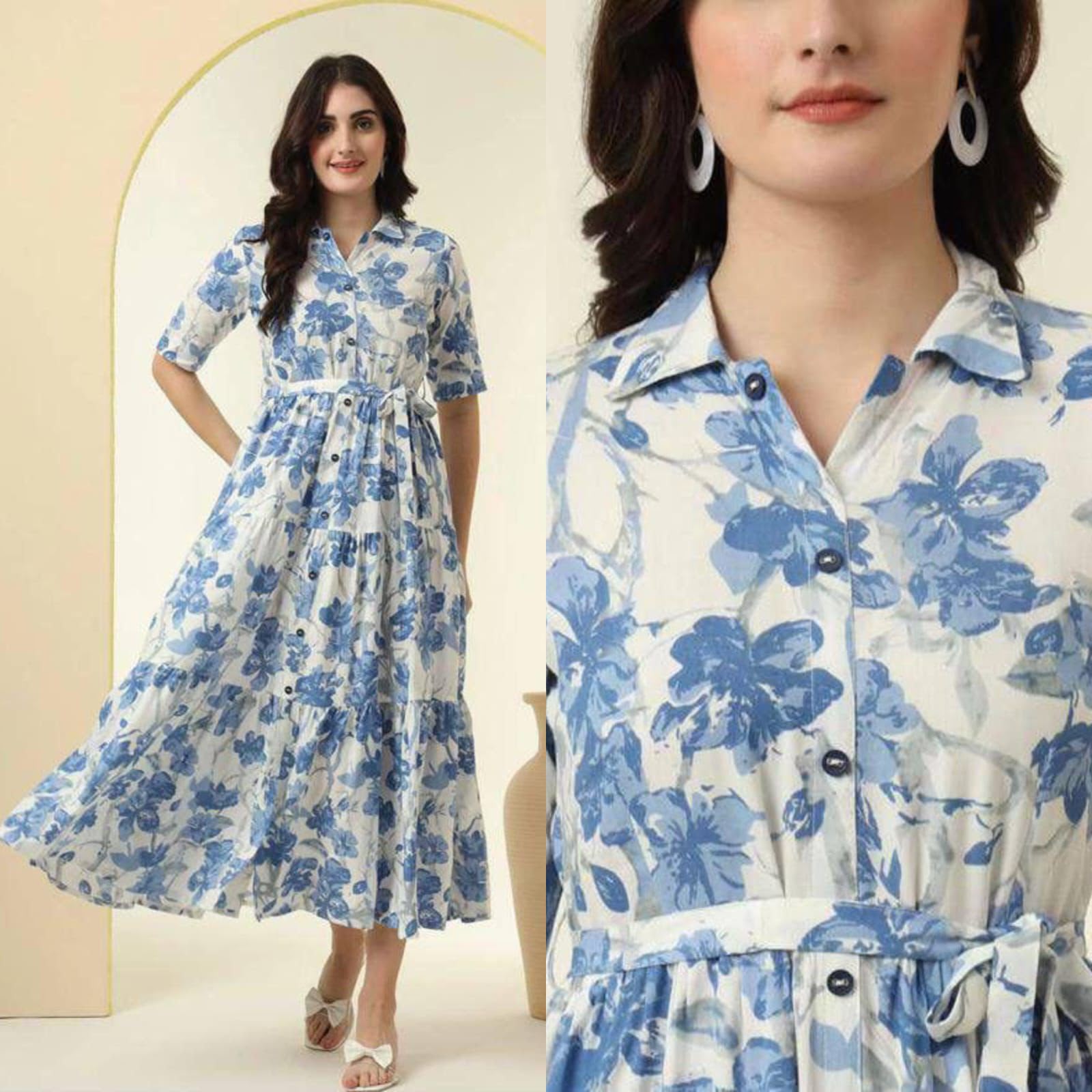 FVD Chandramukhi Yellow Rayon Kurtis - view 7