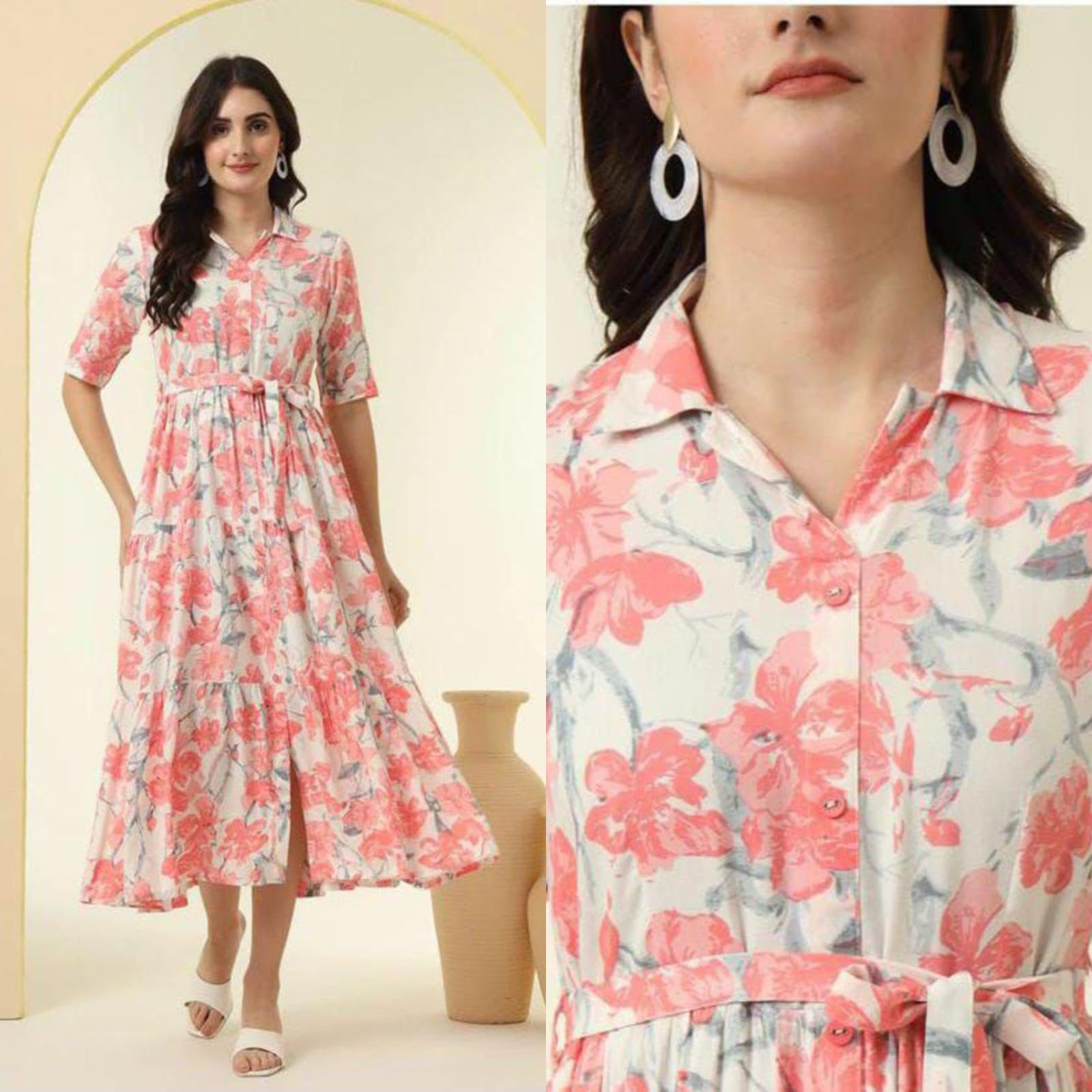 FVD Chandramukhi Yellow Rayon Kurtis - view 8
