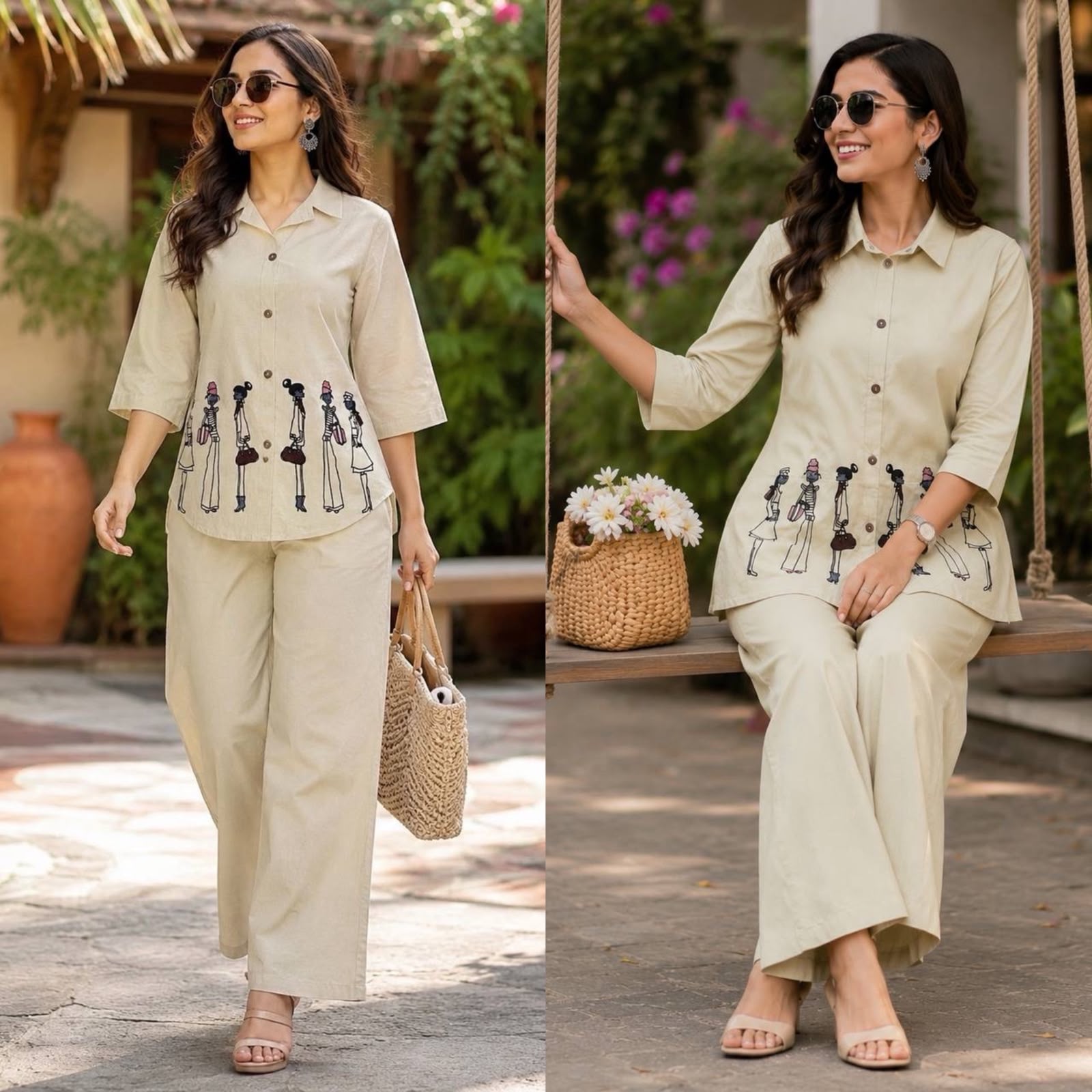 FVD Taj Vol 2 Dhabu Cotton Kurti Pant Set - view 2
