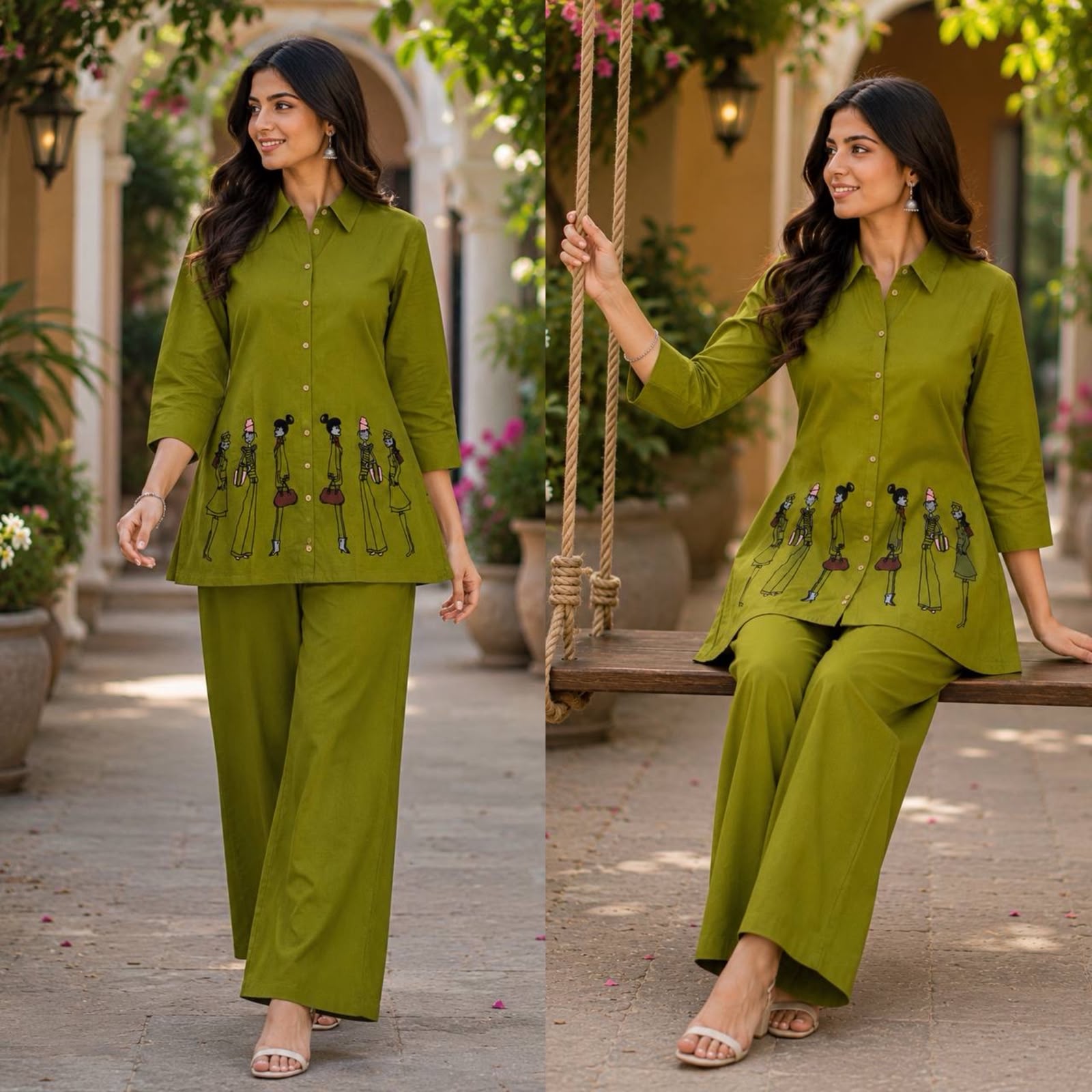 FVD Taj Vol 2 Dhabu Cotton Kurti Pant Set - view 3