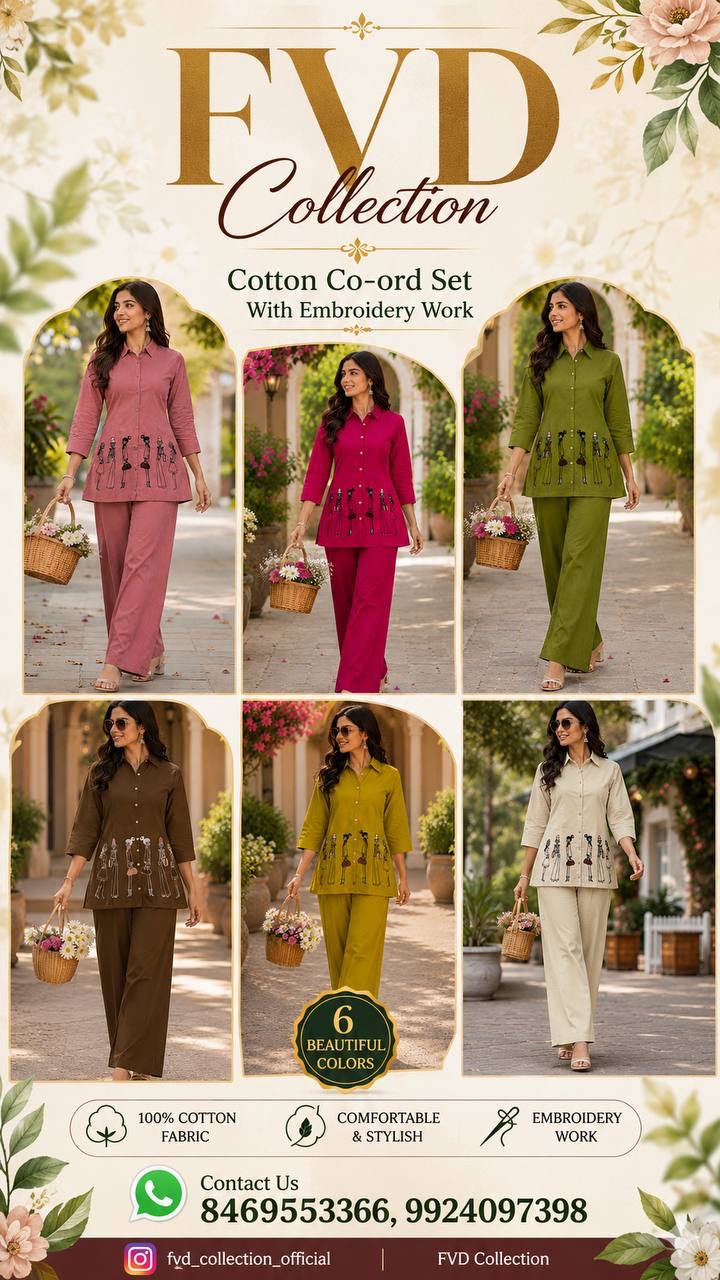 FVD Taj Vol 2 Dhabu Cotton Kurti Pant Set - view 7