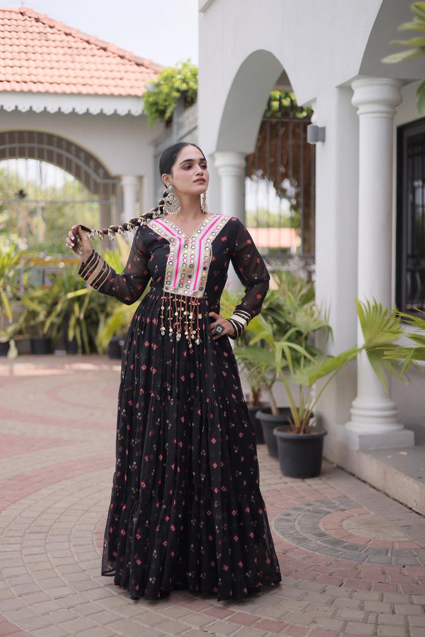 KA 1265 Laheriya Gown Design
