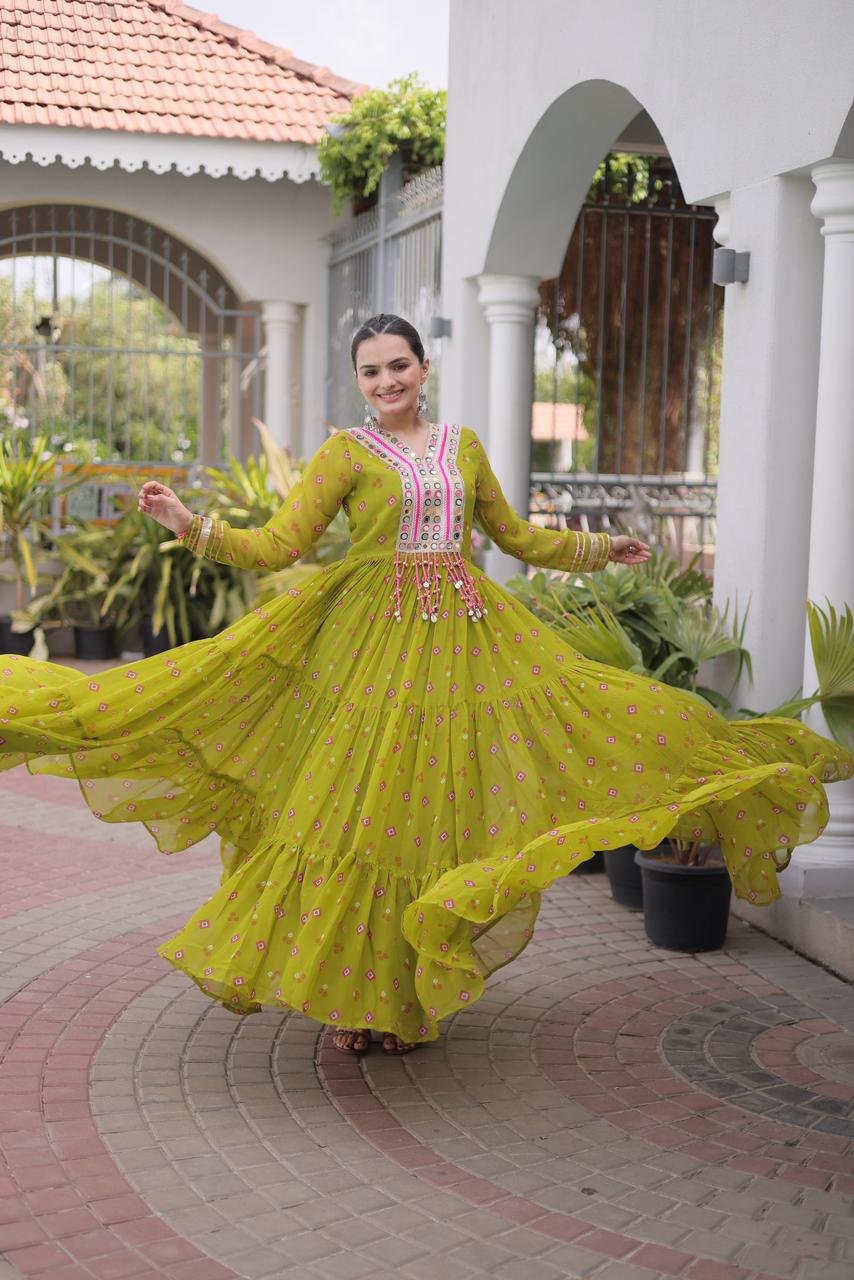 KA 1265 Laheriya Gown Design - view 6