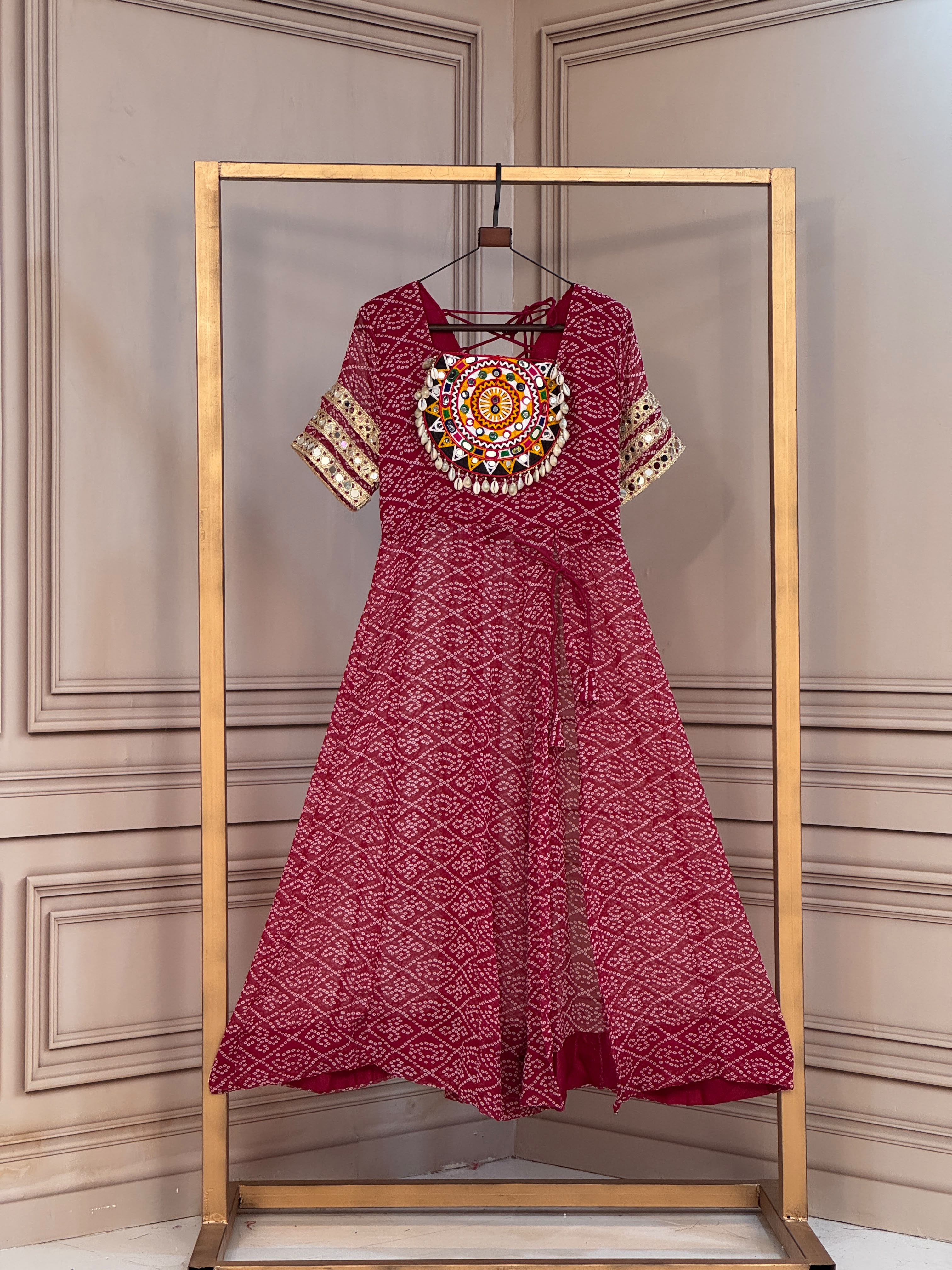 KA 1266 Bandhani Kurtis - view 2