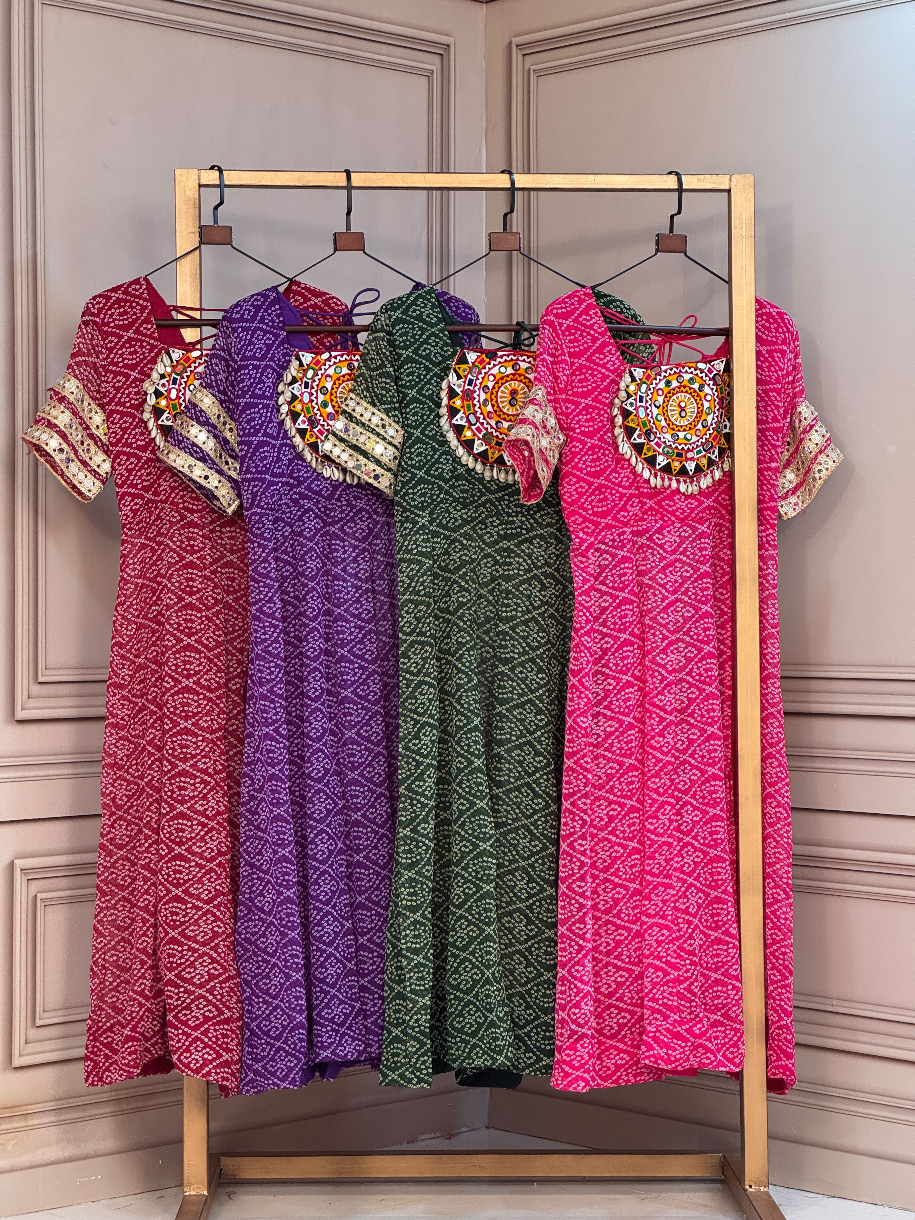 KA 1266 Bandhani Kurtis - view 5