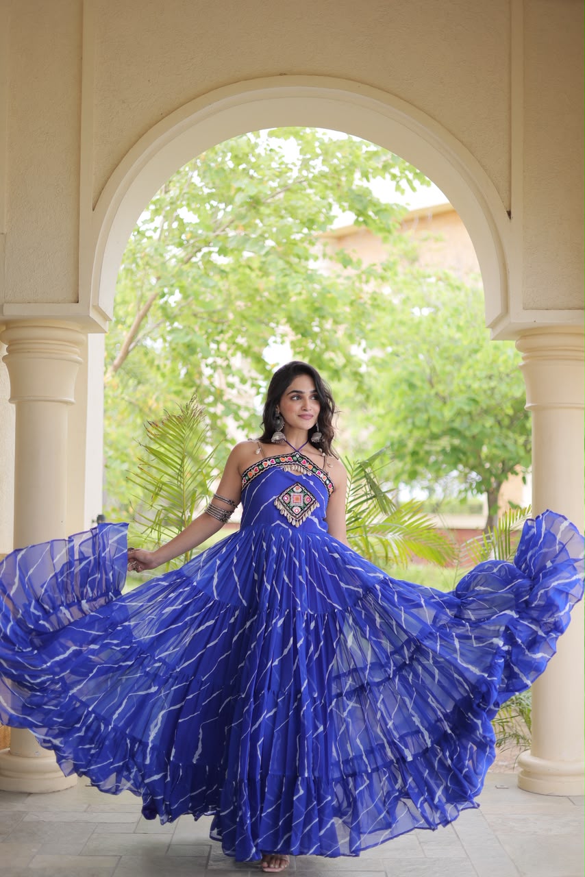 KA 1270 Laheriya Gown Design - view 5