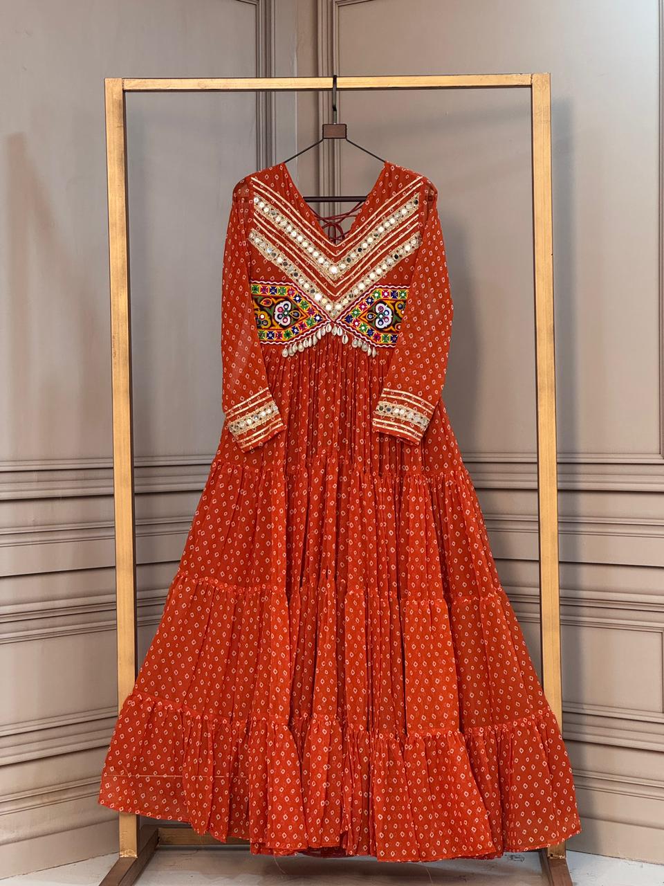 KA 1271 Bandhani Gown - view 2