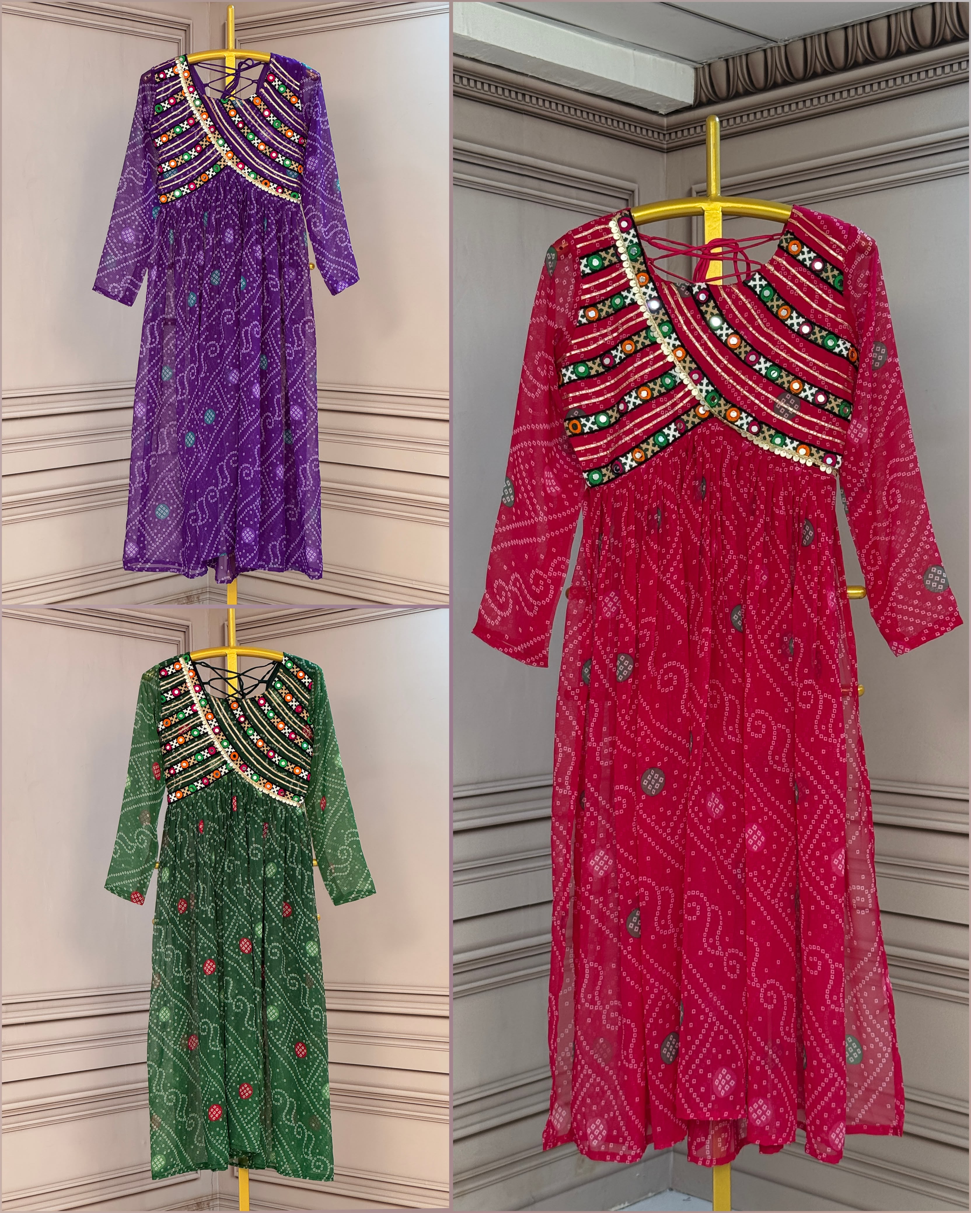 KA 1272 Bandhani Kurtis - view 4