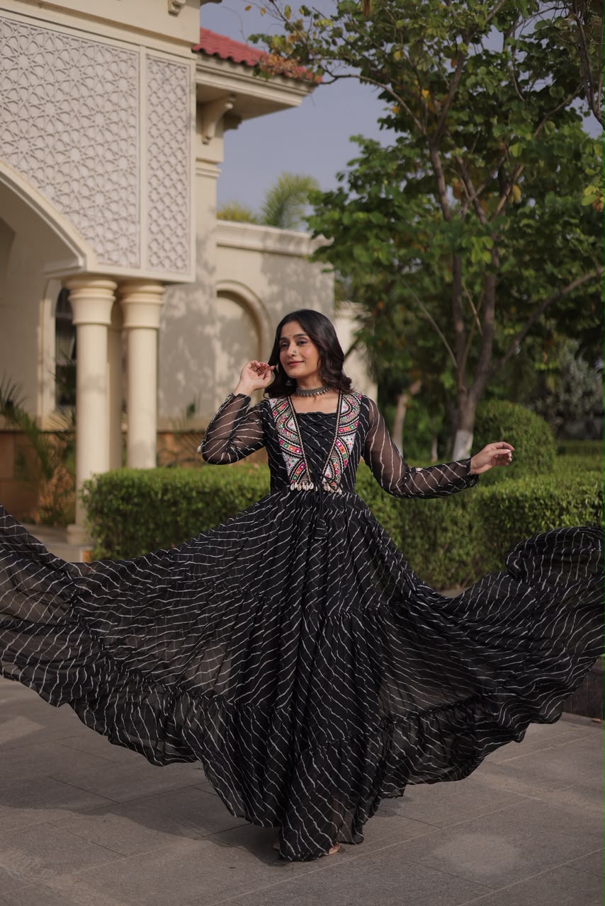 KA 1274 Laheriya Gown - view 3