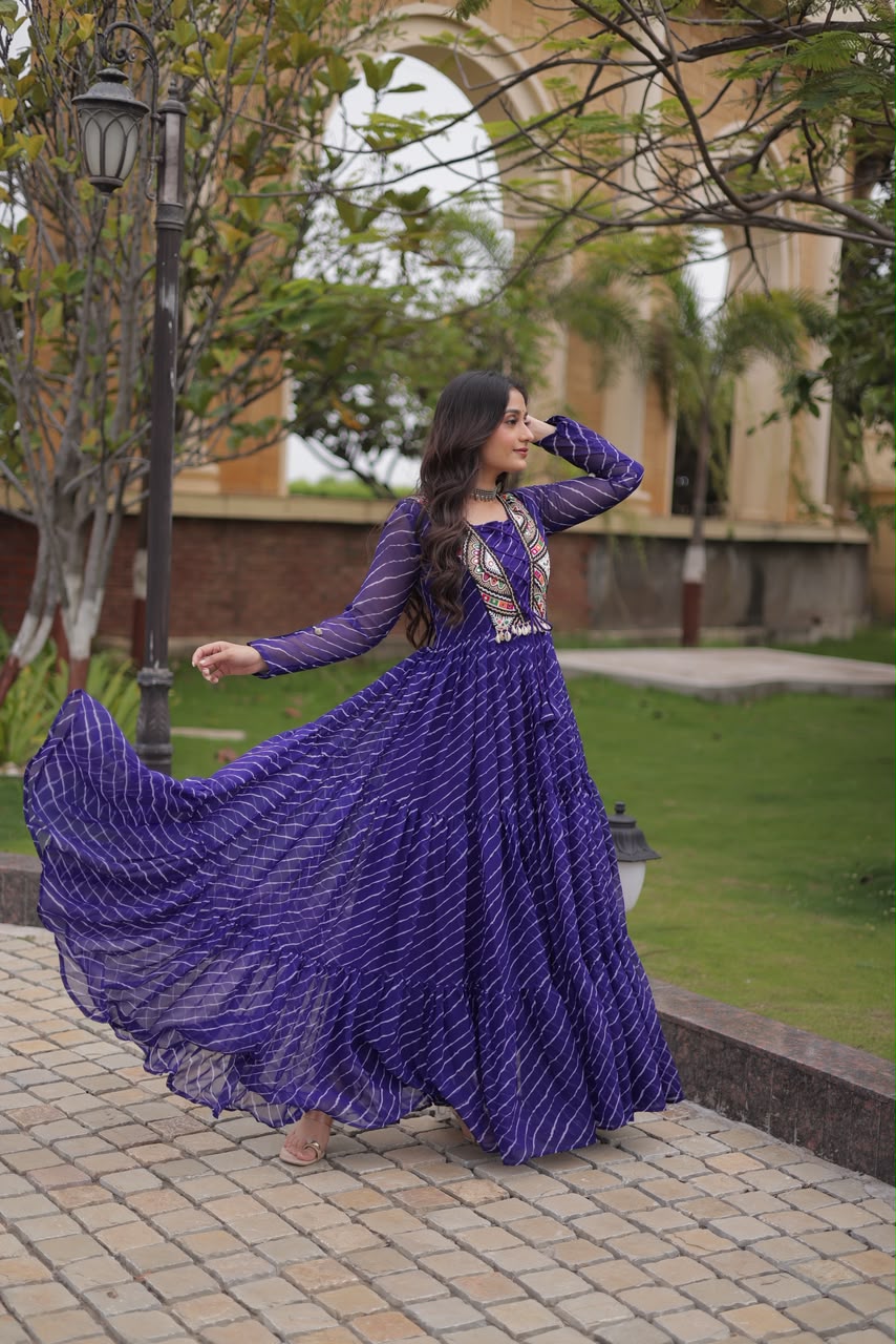 KA 1274 Laheriya Gown - view 4