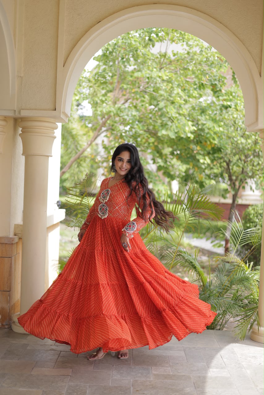 KA 1275 Laheriya Gown - view 3