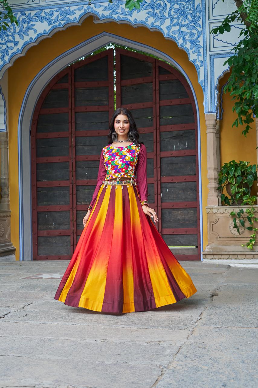 KA 5045 Chinnon Pedding Lehenga Choli - view 3